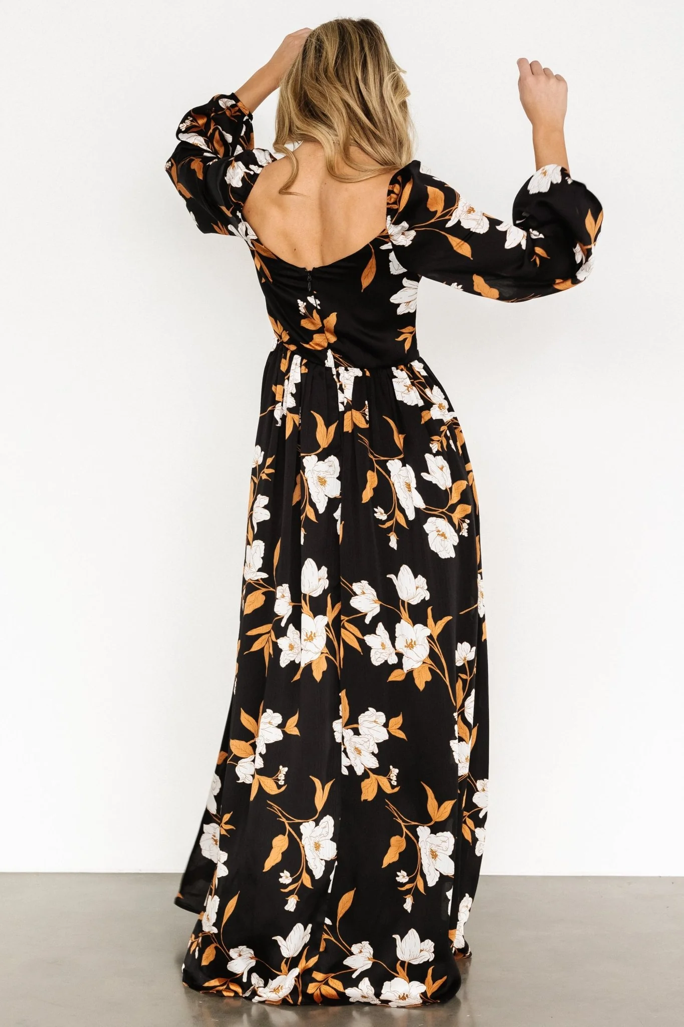 Tristan Maxi Dress | Black Floral