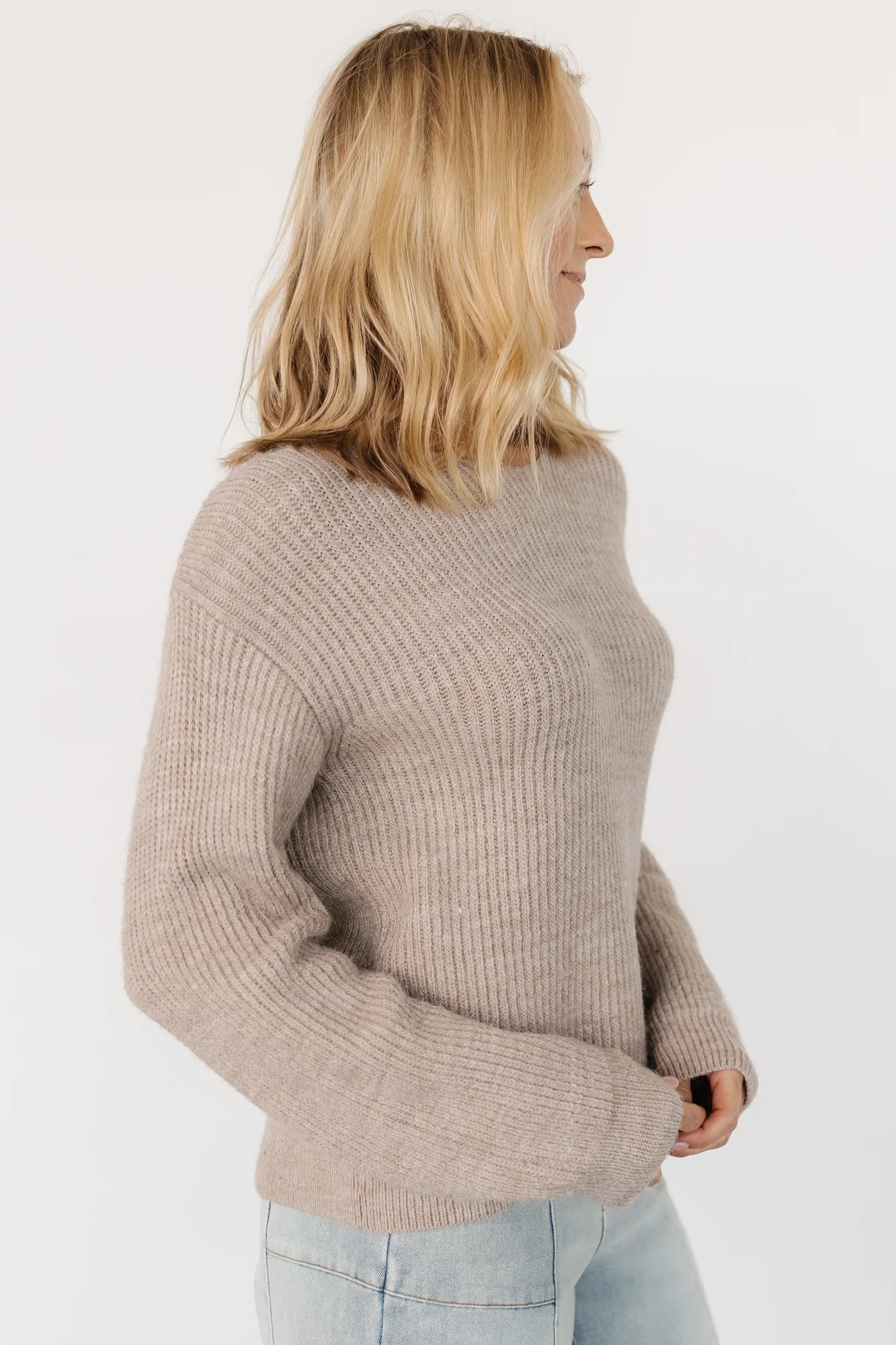 Viola Tie Back Sweater | Natural