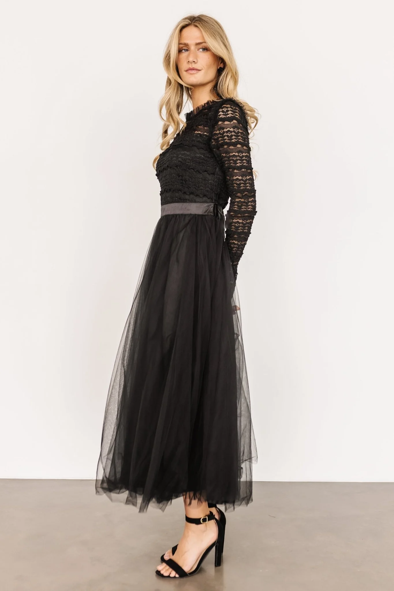 Lonnie Tulle Dress | Black
