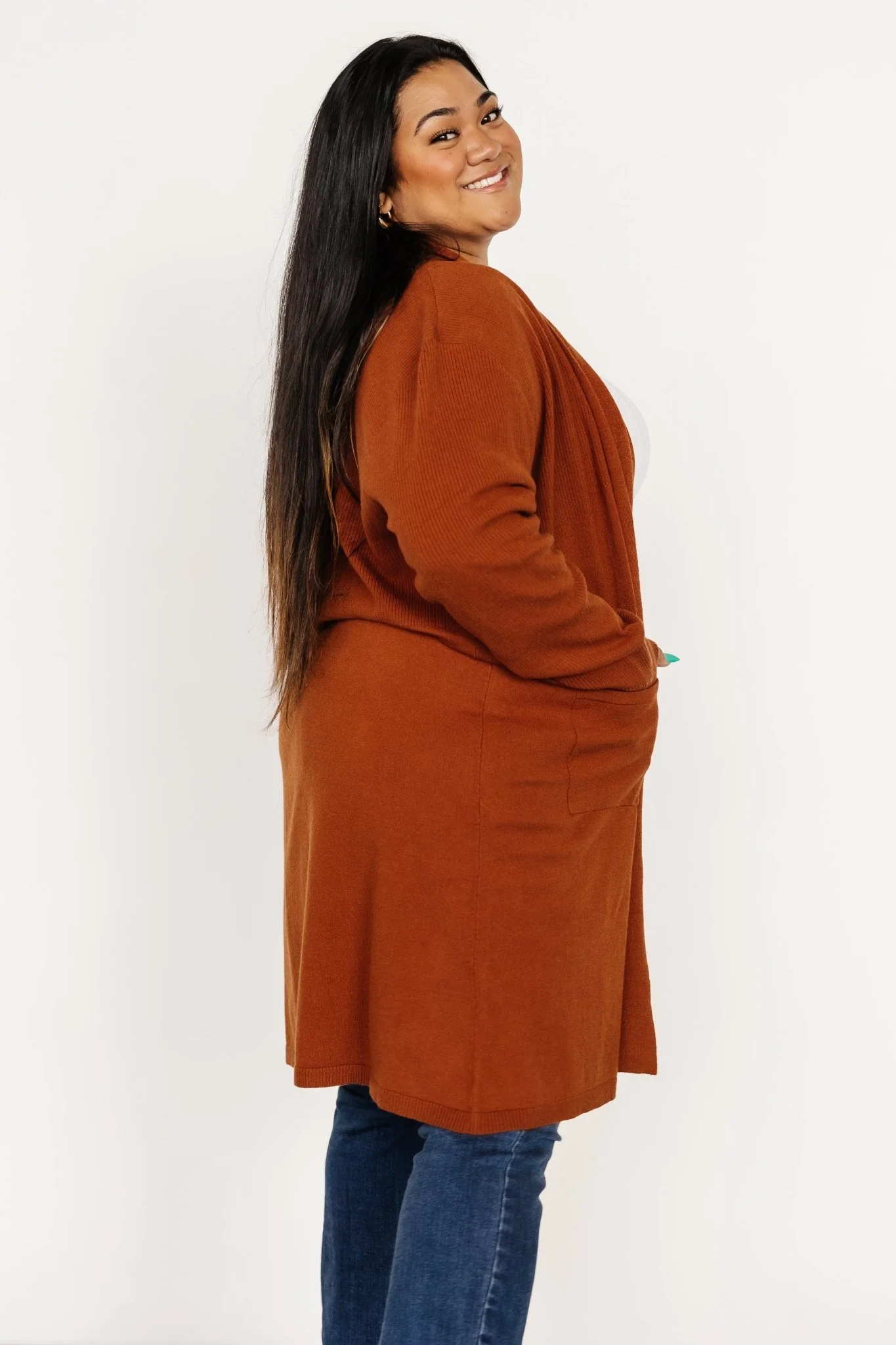 Central Park Cardigan | Rust