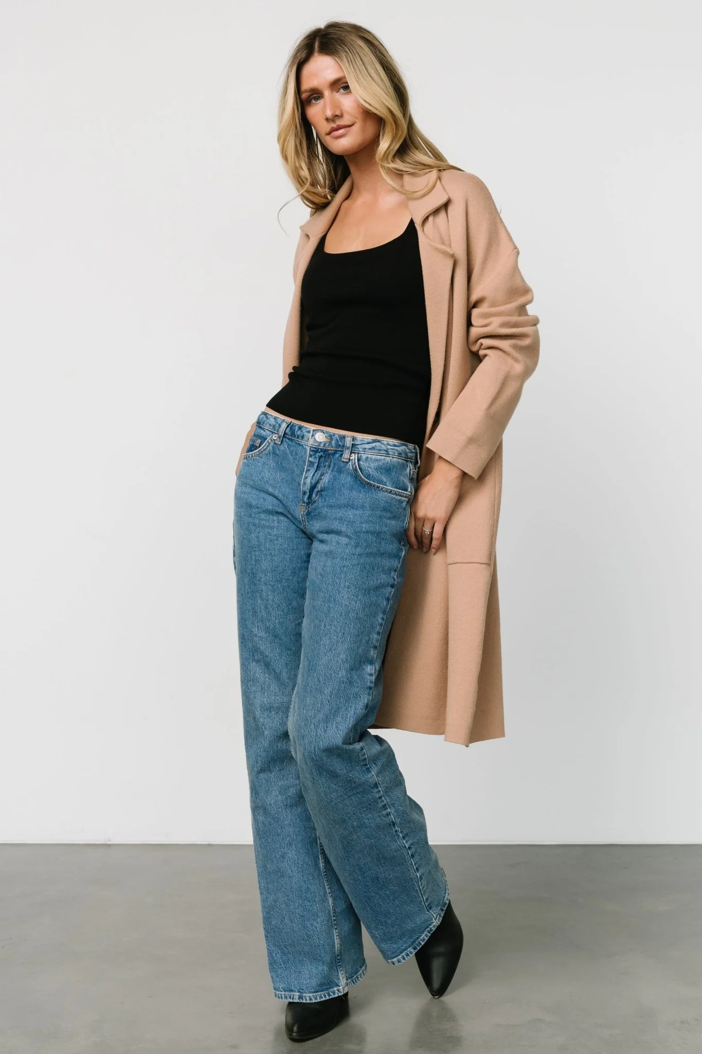 Roland Long Jacket | Light Camel