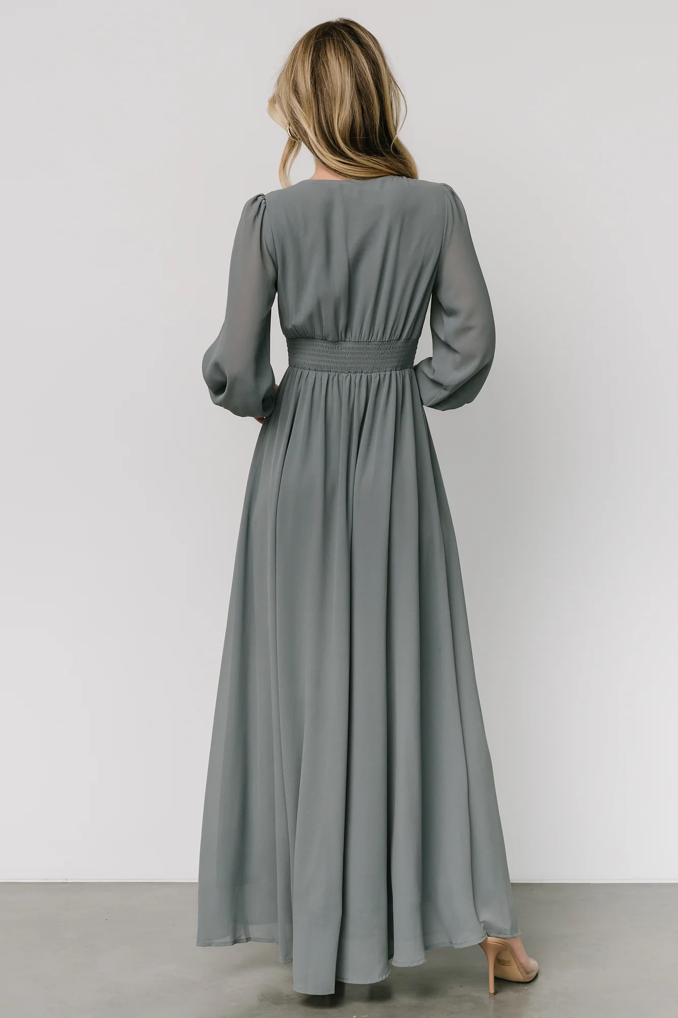 Olivia Maxi Dress | Dusty Blue