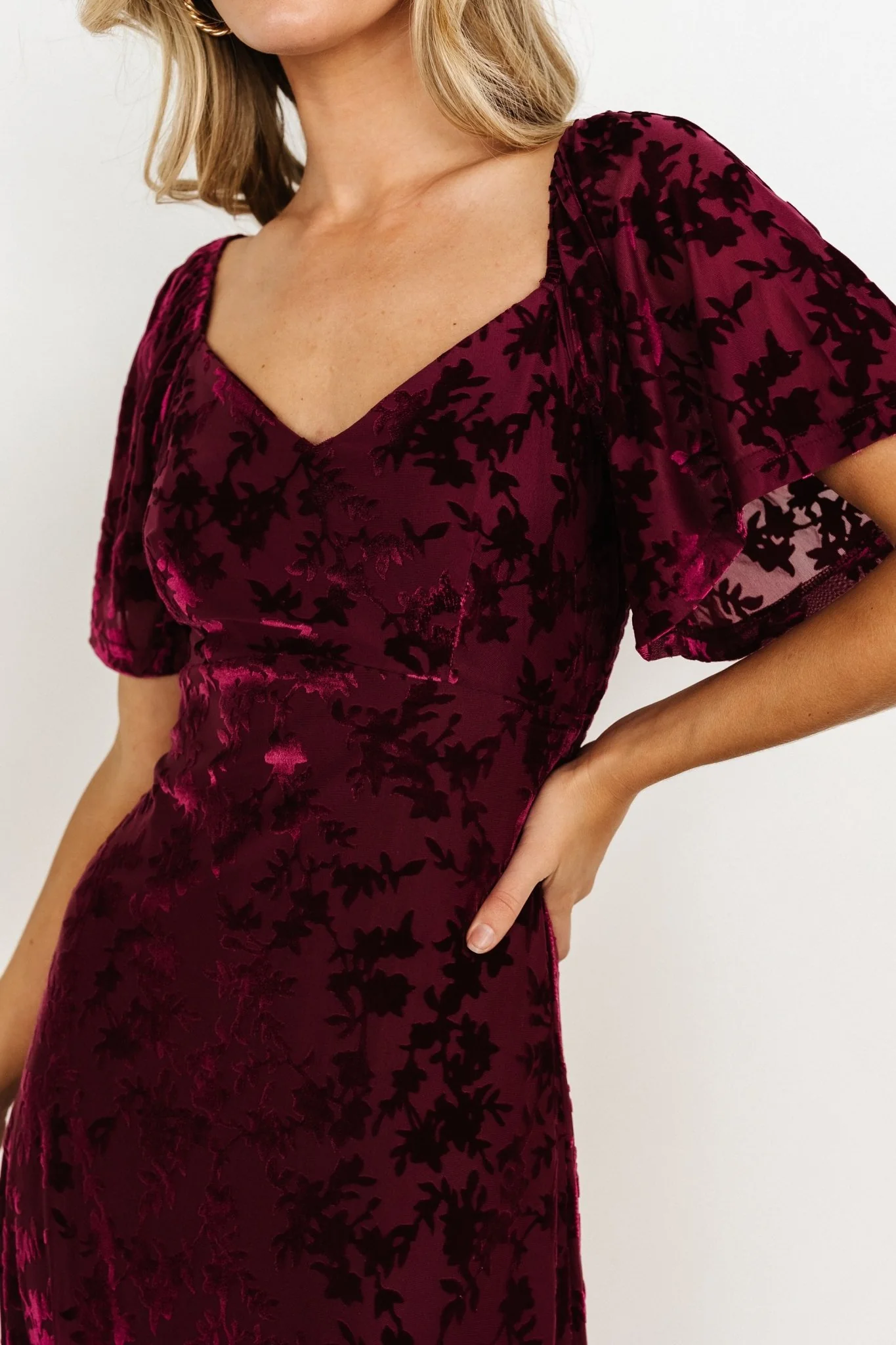 Everley Velvet Maxi Dress | Mulberry