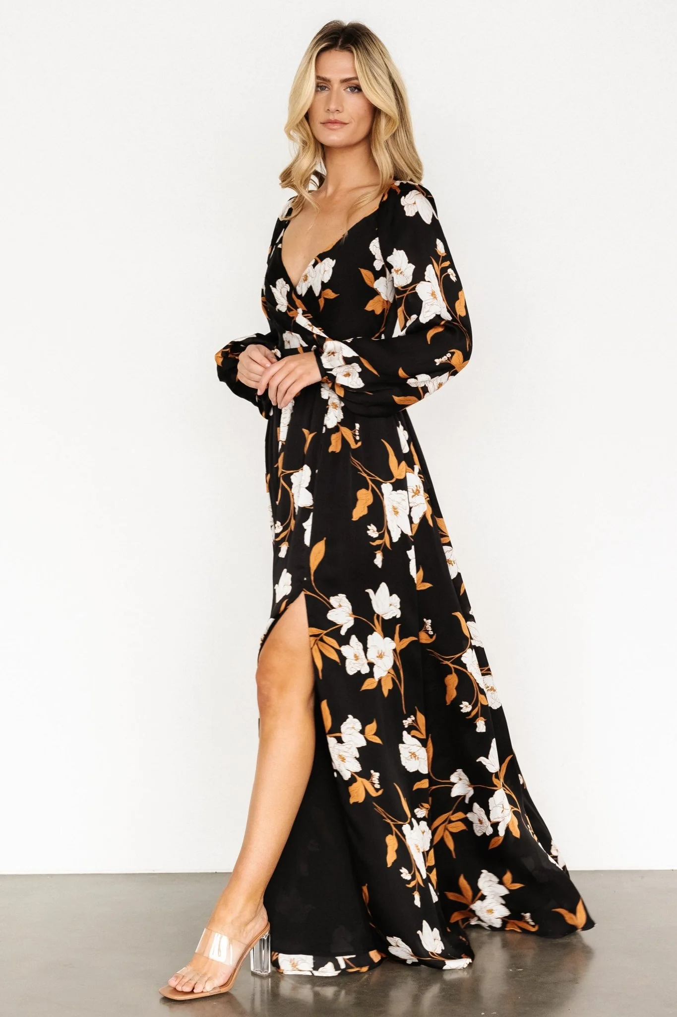 Tristan Maxi Dress | Black Floral