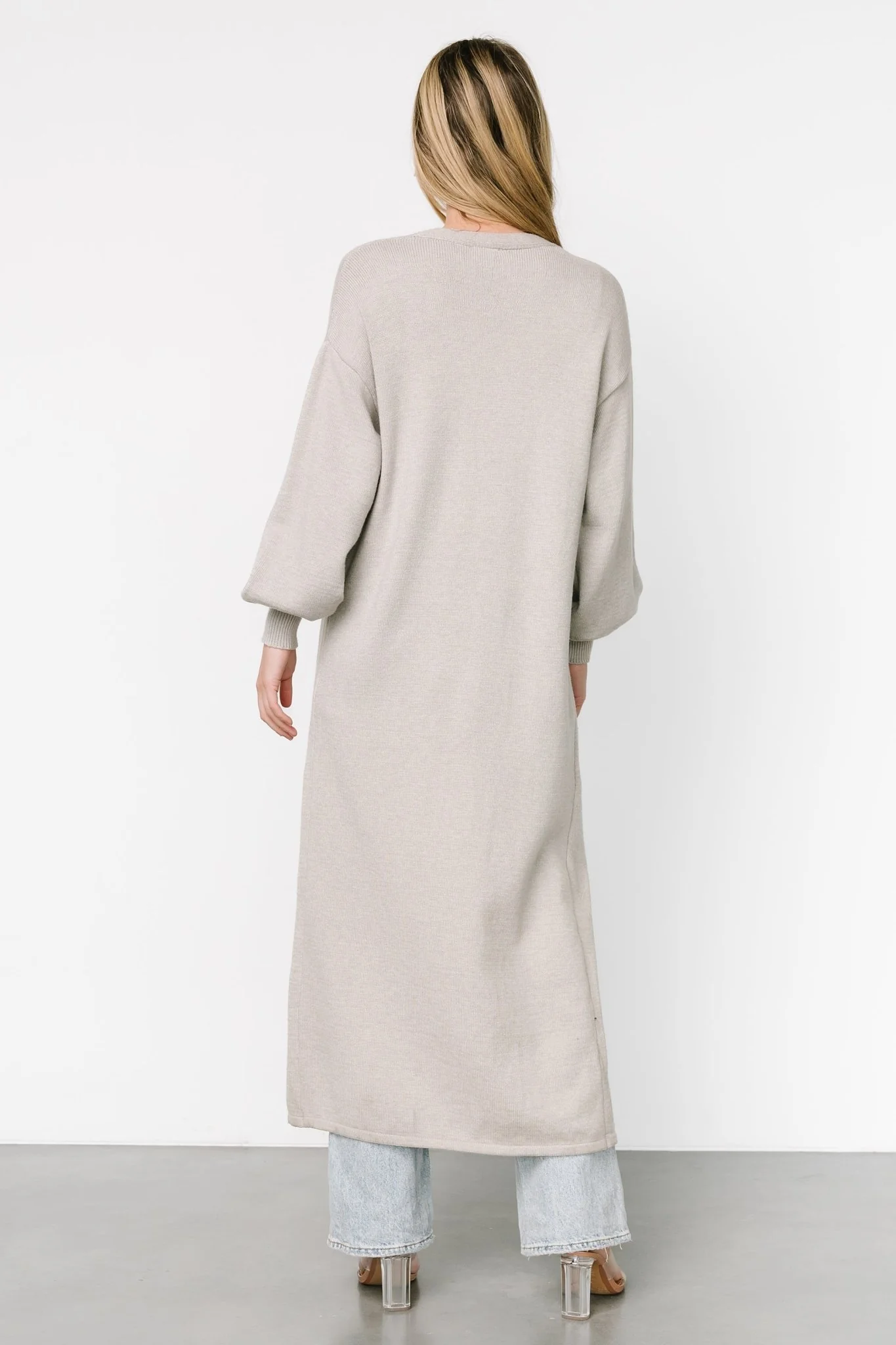 Ethel Long Cardigan | Gray