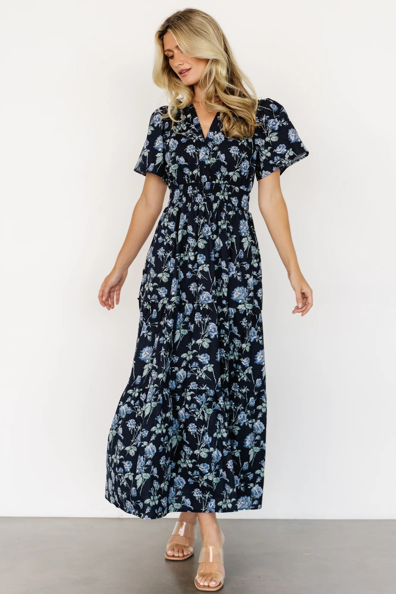 Kristin Maxi Dress | Navy Floral