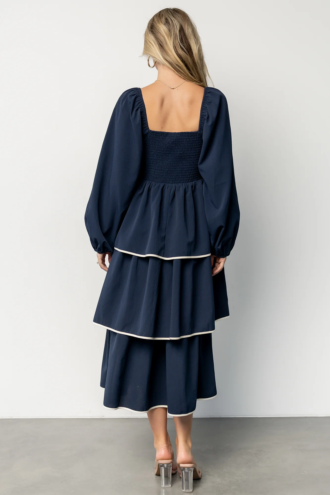 Barcelona Tiered Dress | Navy