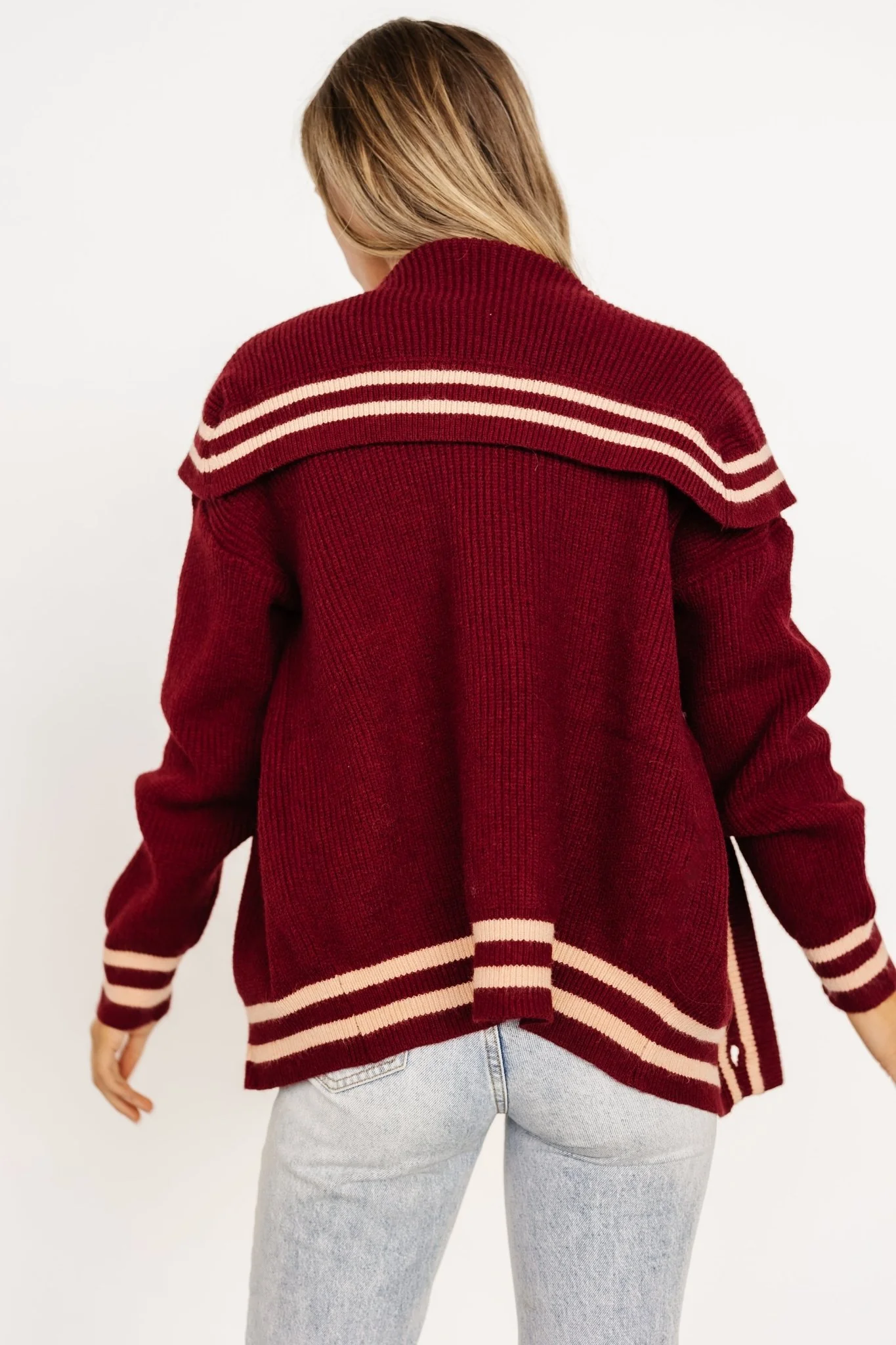 Corbett Knit Cardigan | Burgundy