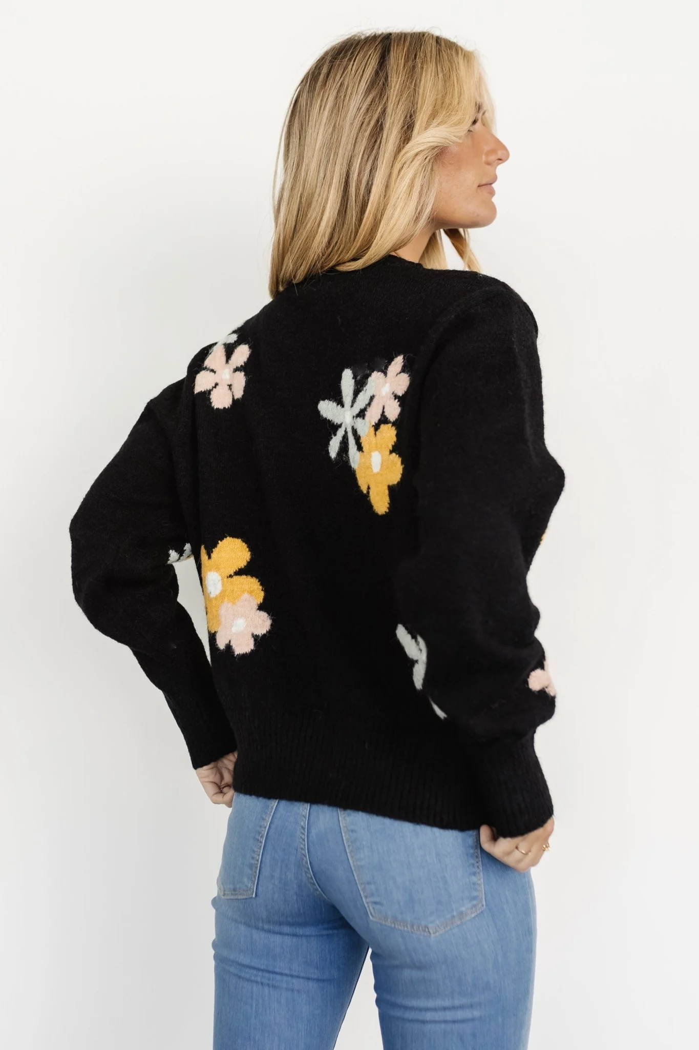 Roxy Sweater | Black Flower