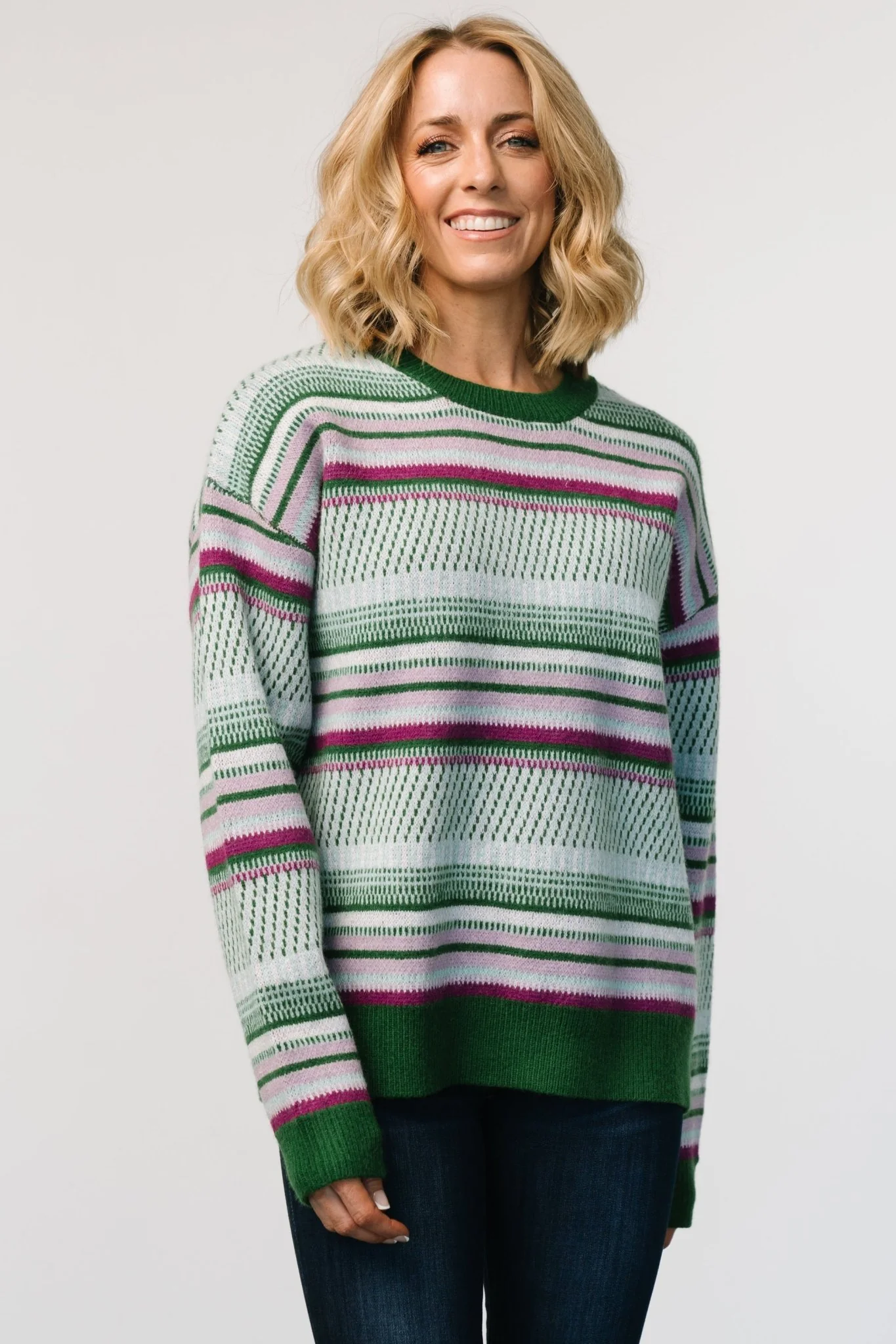 Holmes Sweater | Green Multi