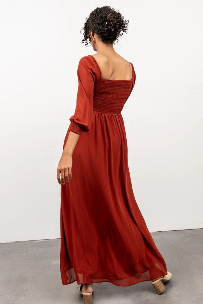 Giselle Maxi Dress | Brick