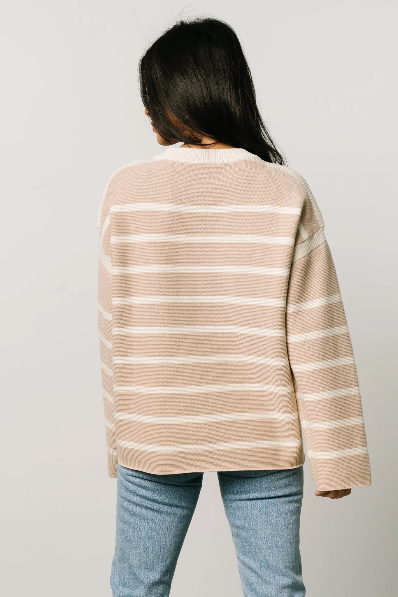 Conway Striped Sweater | Natural