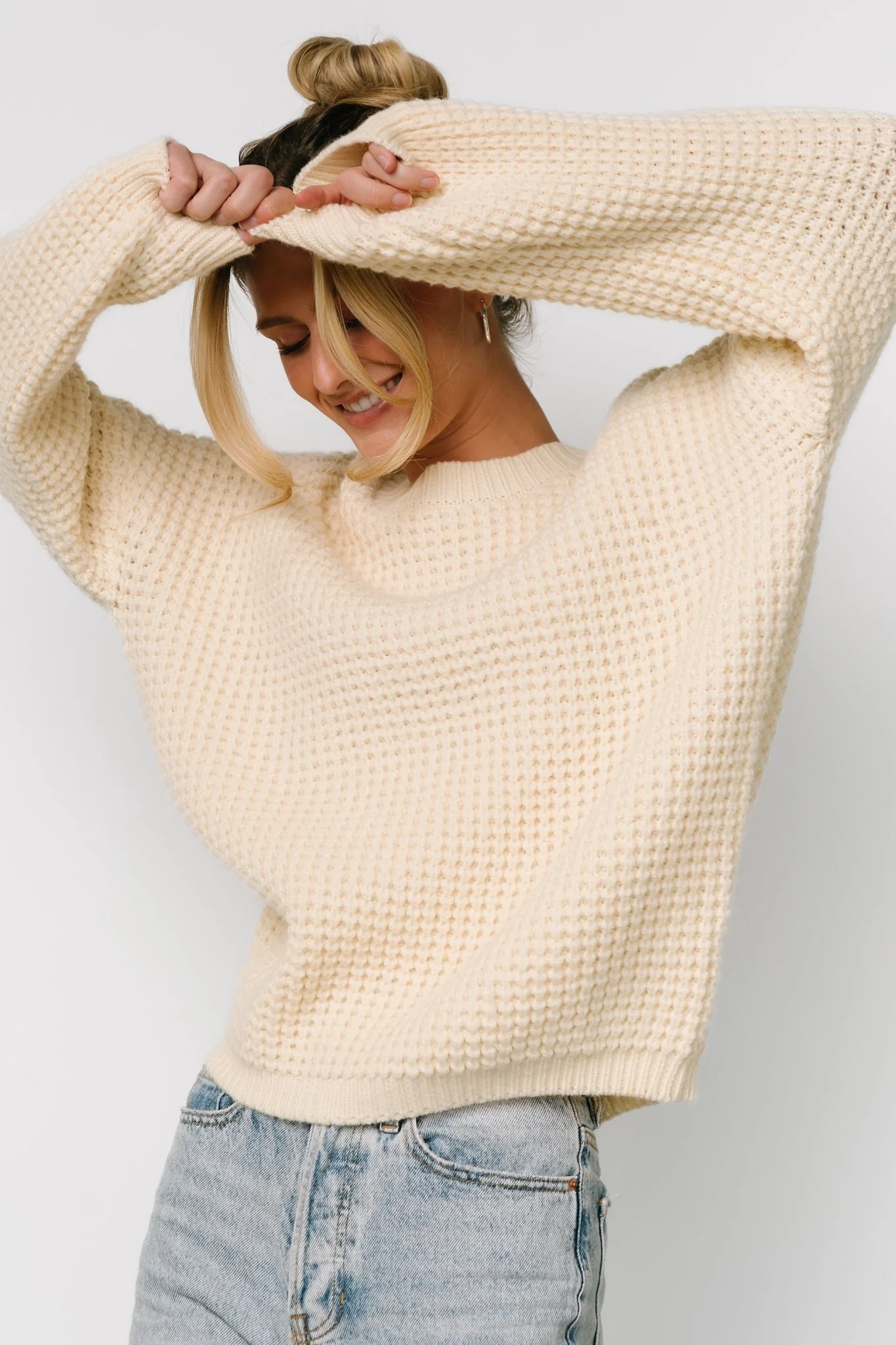Sutherland Chunky Knit Sweater | Cream