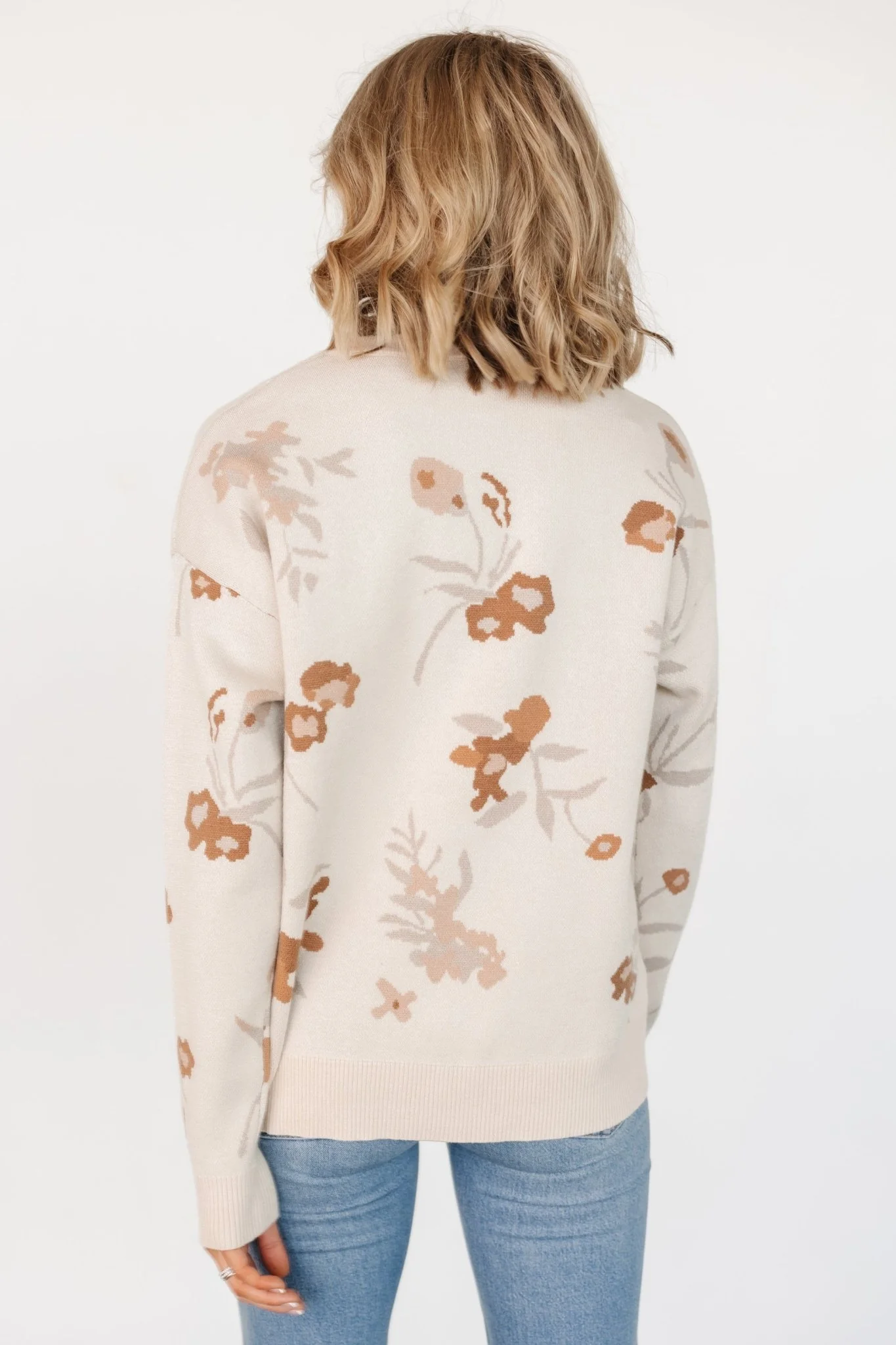 Calla Sweater | Natural Print