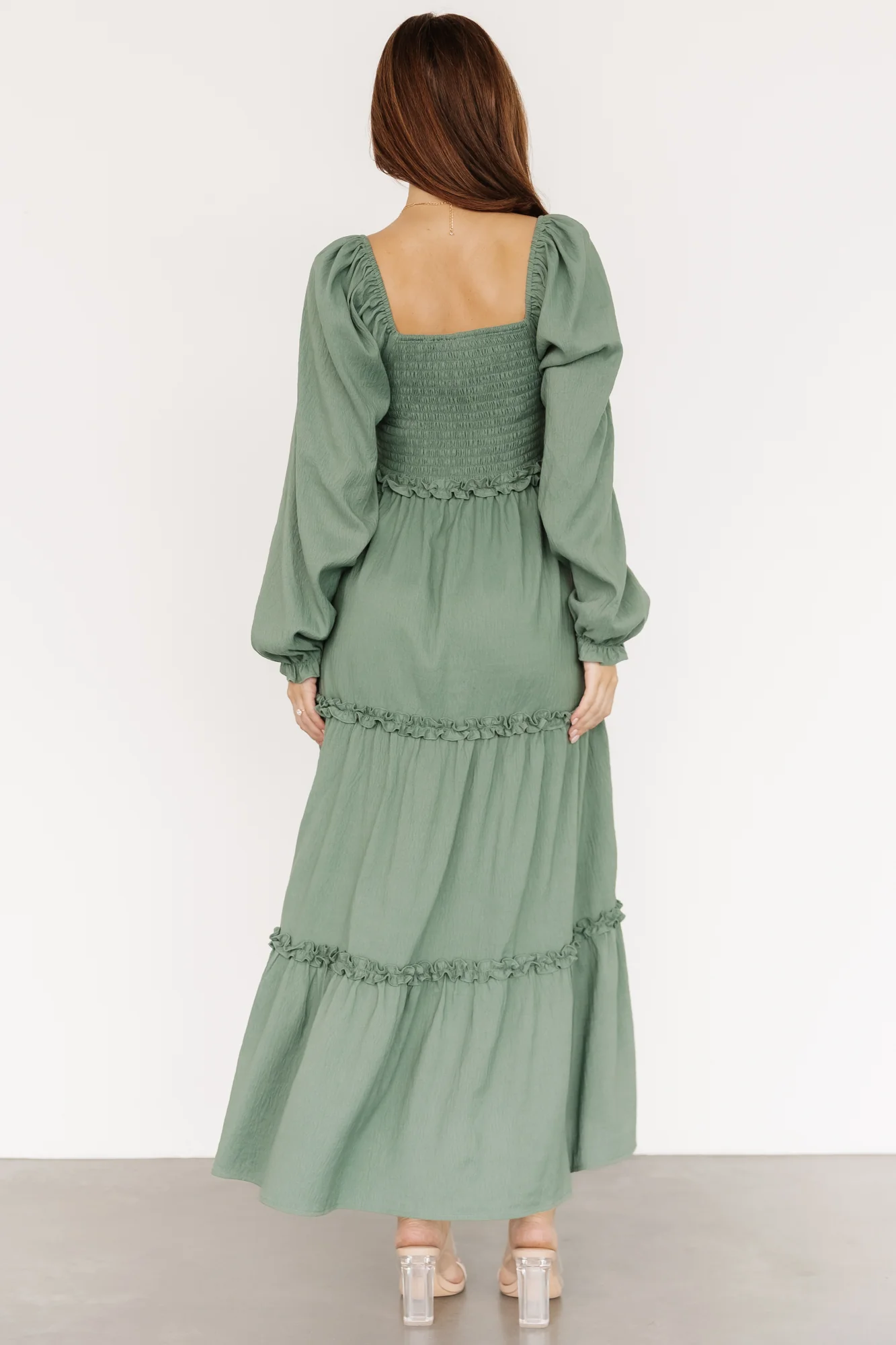 Britta Maxi Dress | Dark Sage