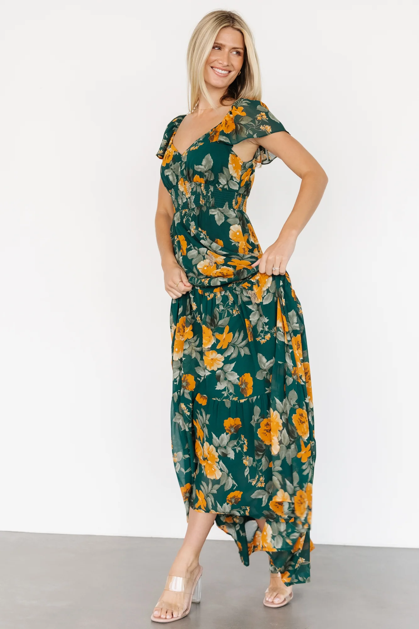 Genevive Maxi Dress | Deep Topaz Floral