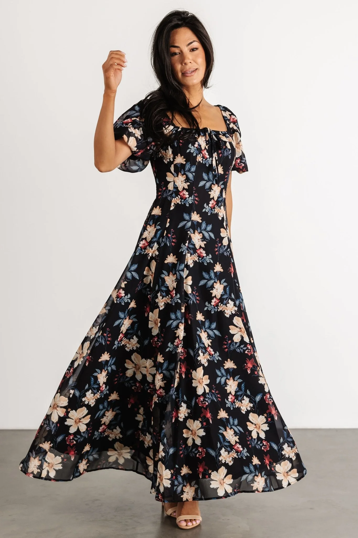 Raelynn Maxi Dress | Black Floral