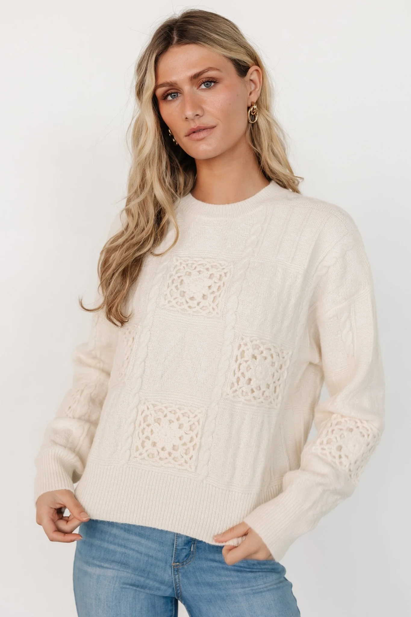 Meadow Knit Sweater | Cream