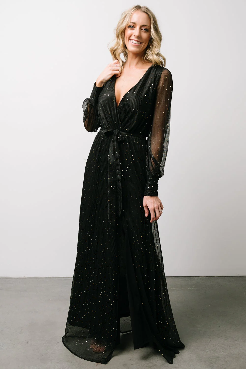 Abigail Sparkle Gown | Black