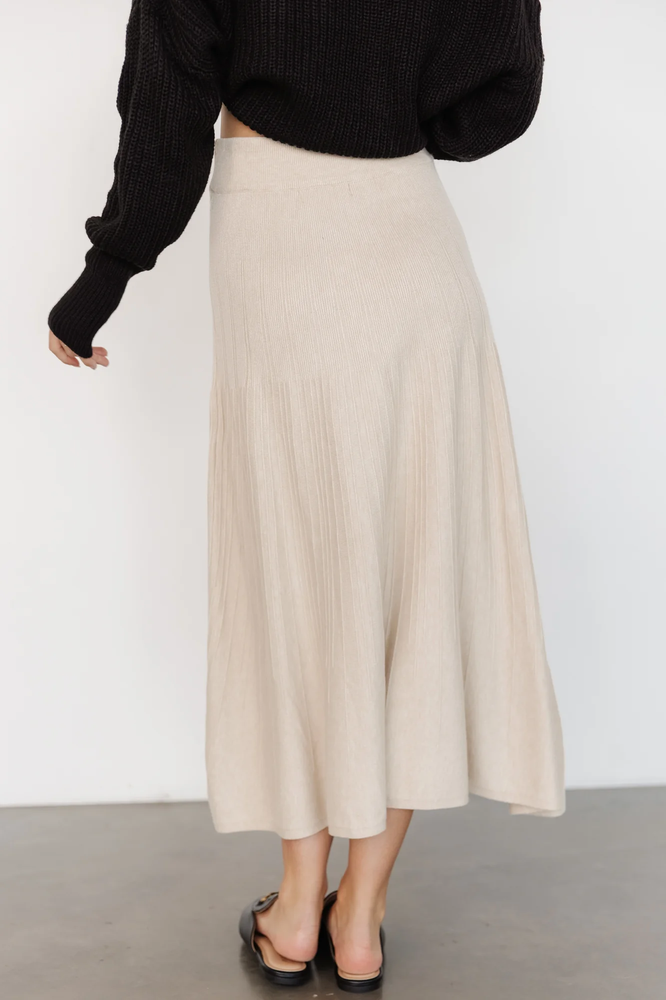 Carynn Knit Midi Skirt | Natural