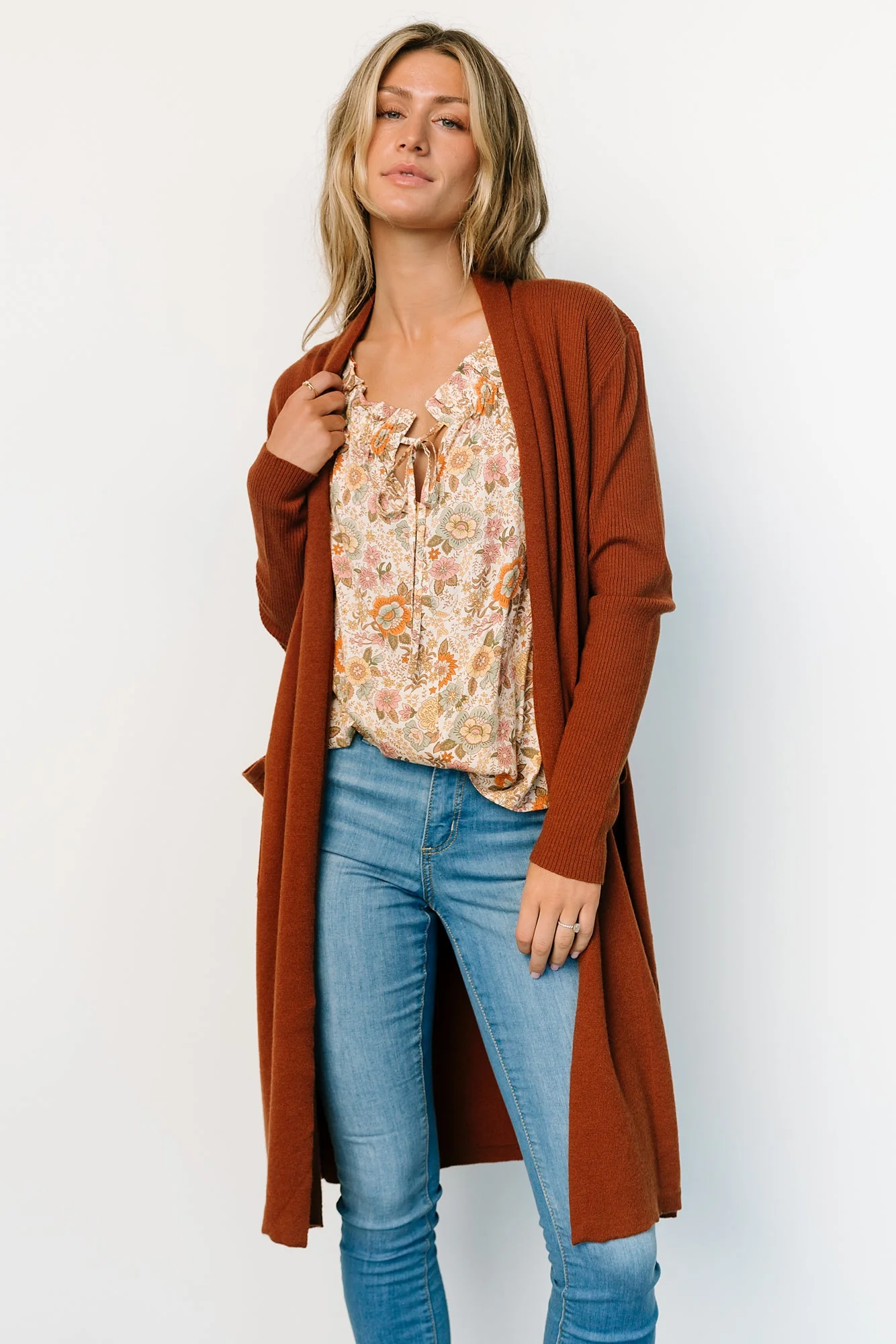 Central Park Cardigan | Rust