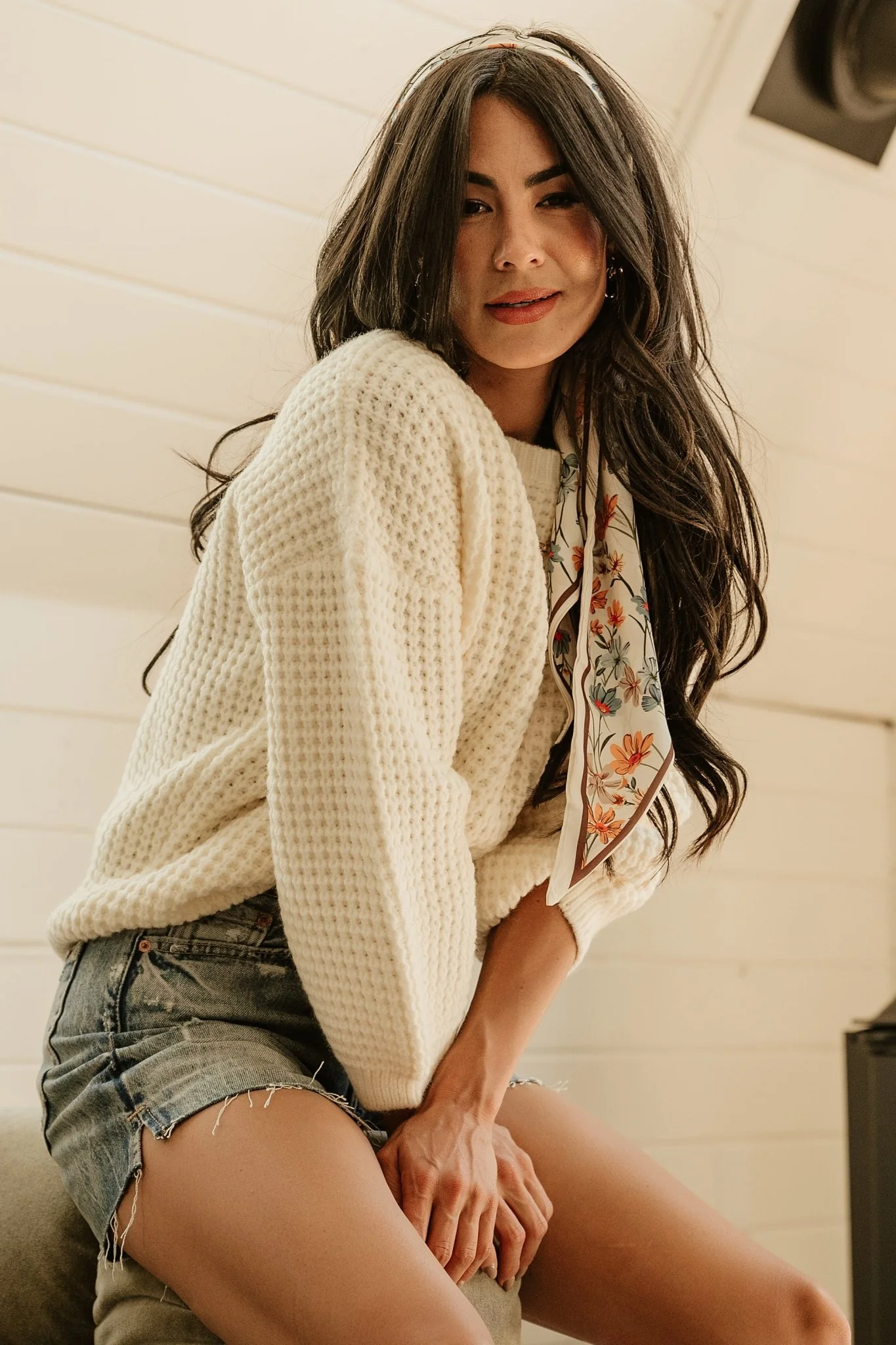 Sutherland Chunky Knit Sweater | Cream