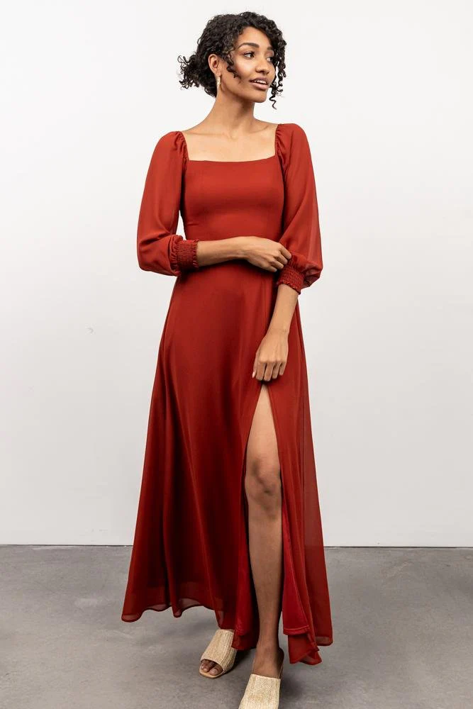 Giselle Maxi Dress | Brick