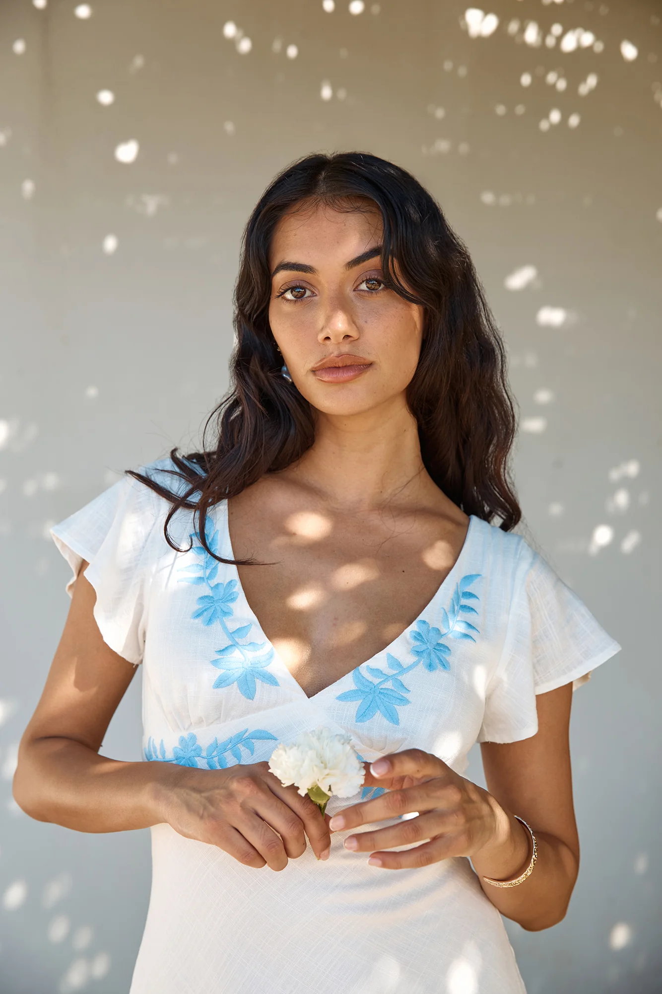 Sweetest Dreams Linen Maxi Dress White