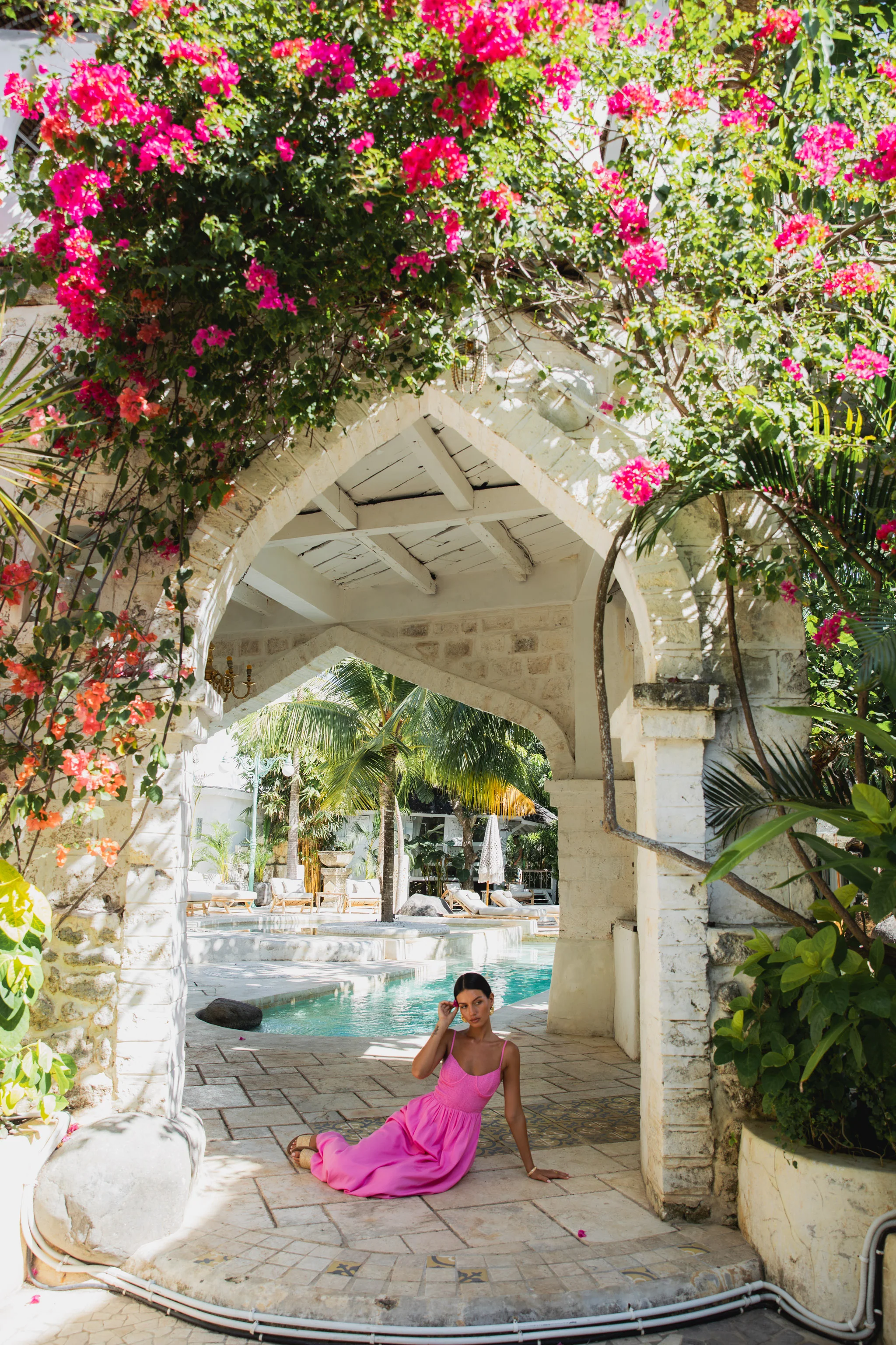 Peppamayo Blushing Lovers Maxi Dress Pink