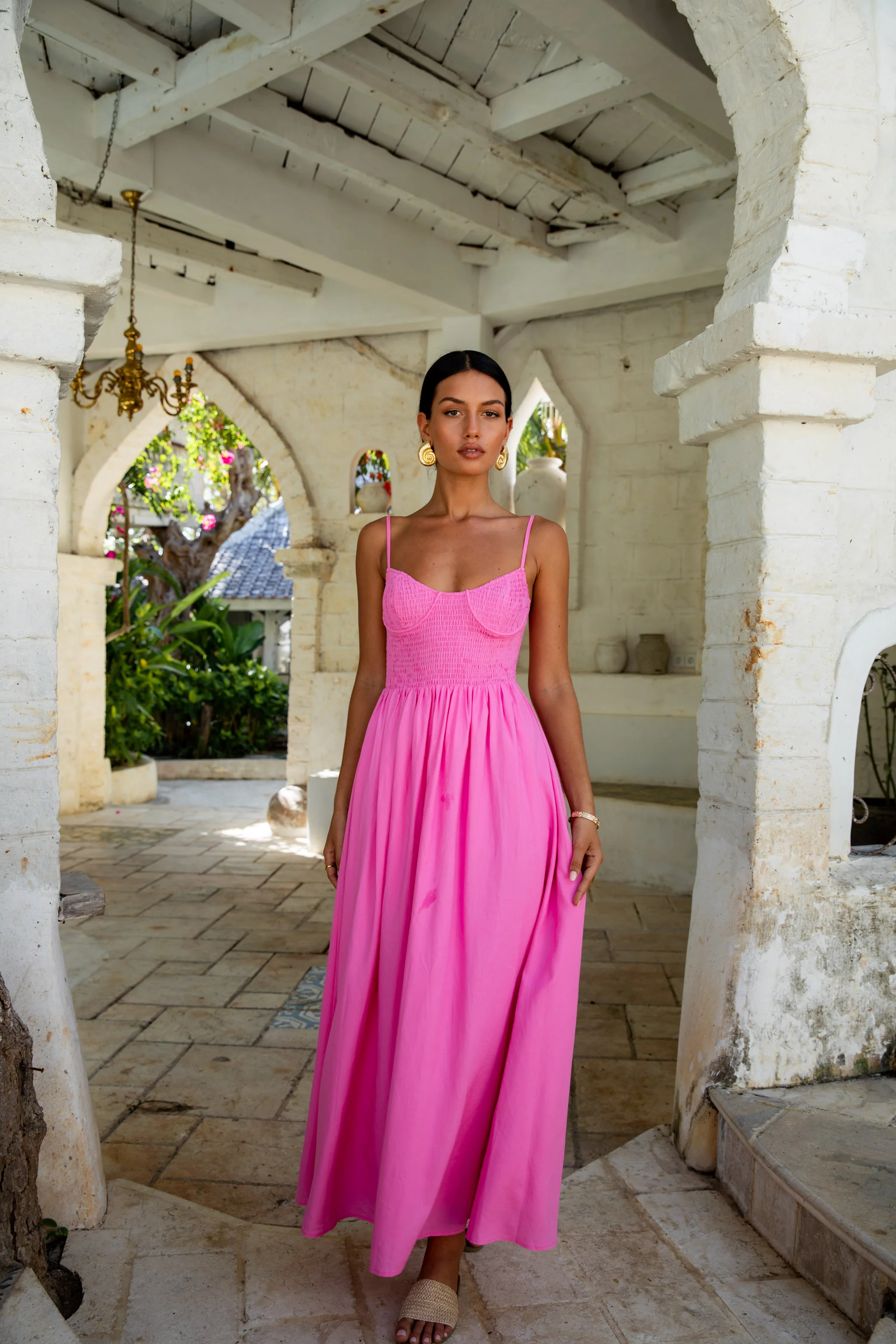 Peppamayo Blushing Lovers Maxi Dress Pink