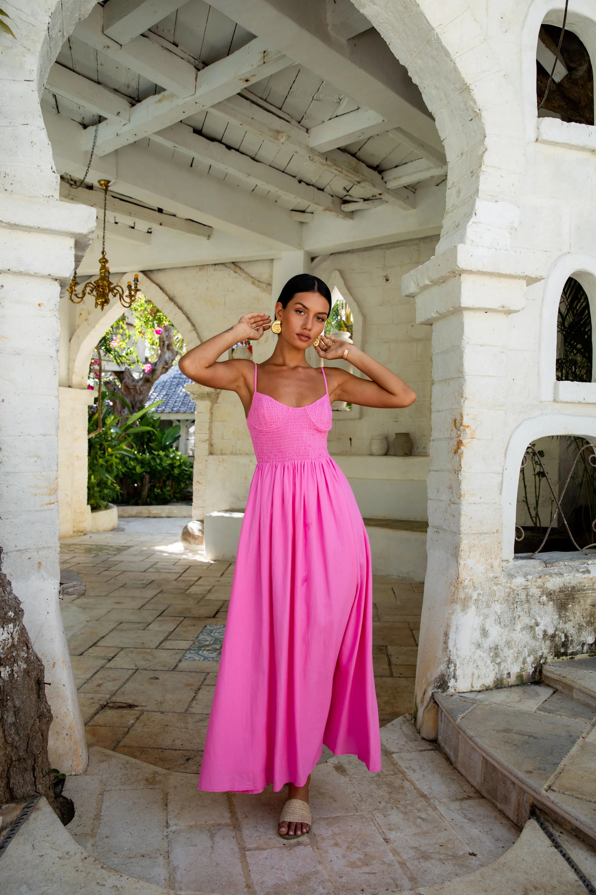 Peppamayo Blushing Lovers Maxi Dress Pink