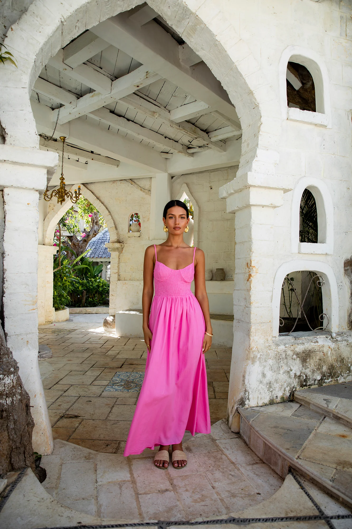 Peppamayo Blushing Lovers Maxi Dress Pink