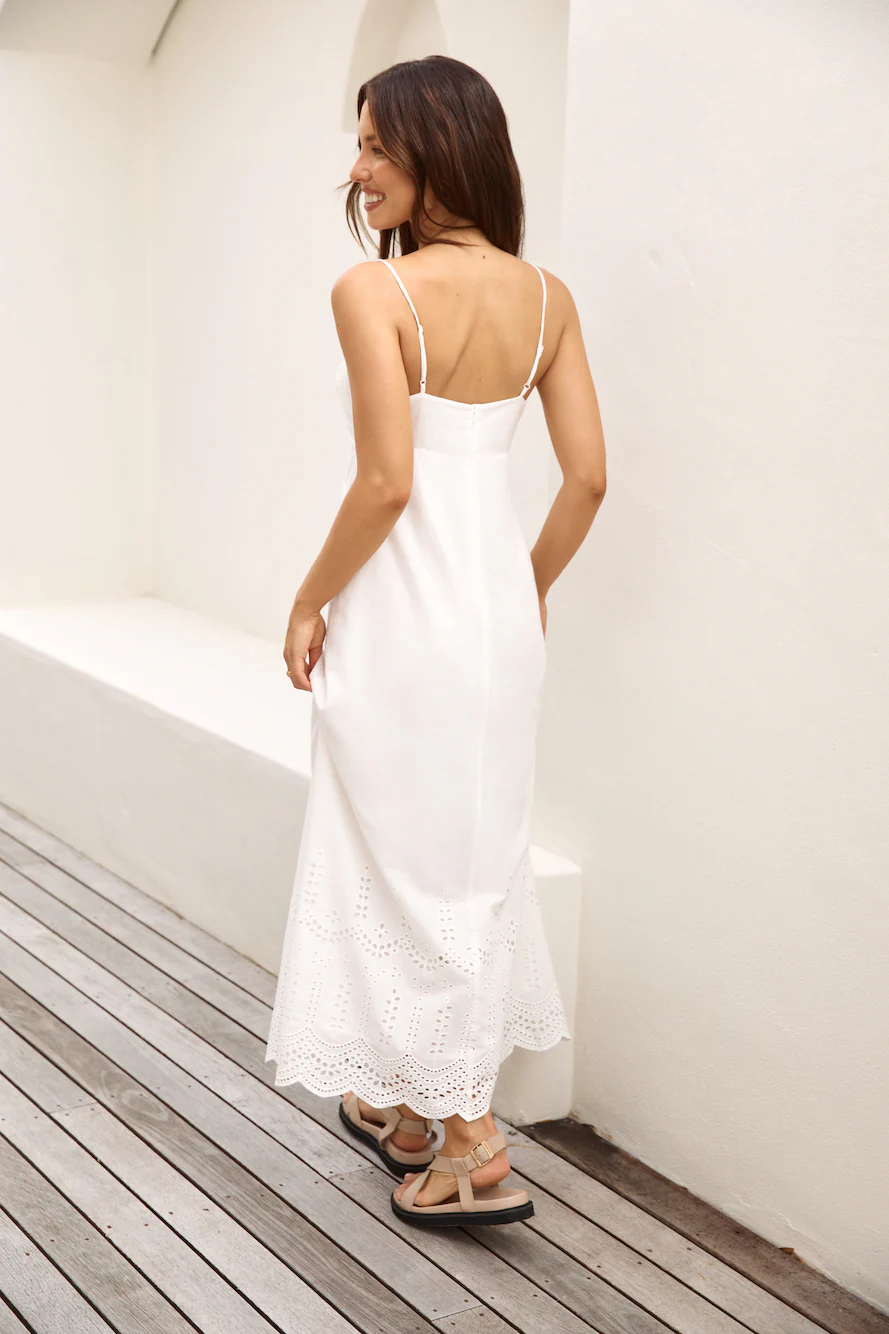 Peppamayo Angelic Maxi Dress White