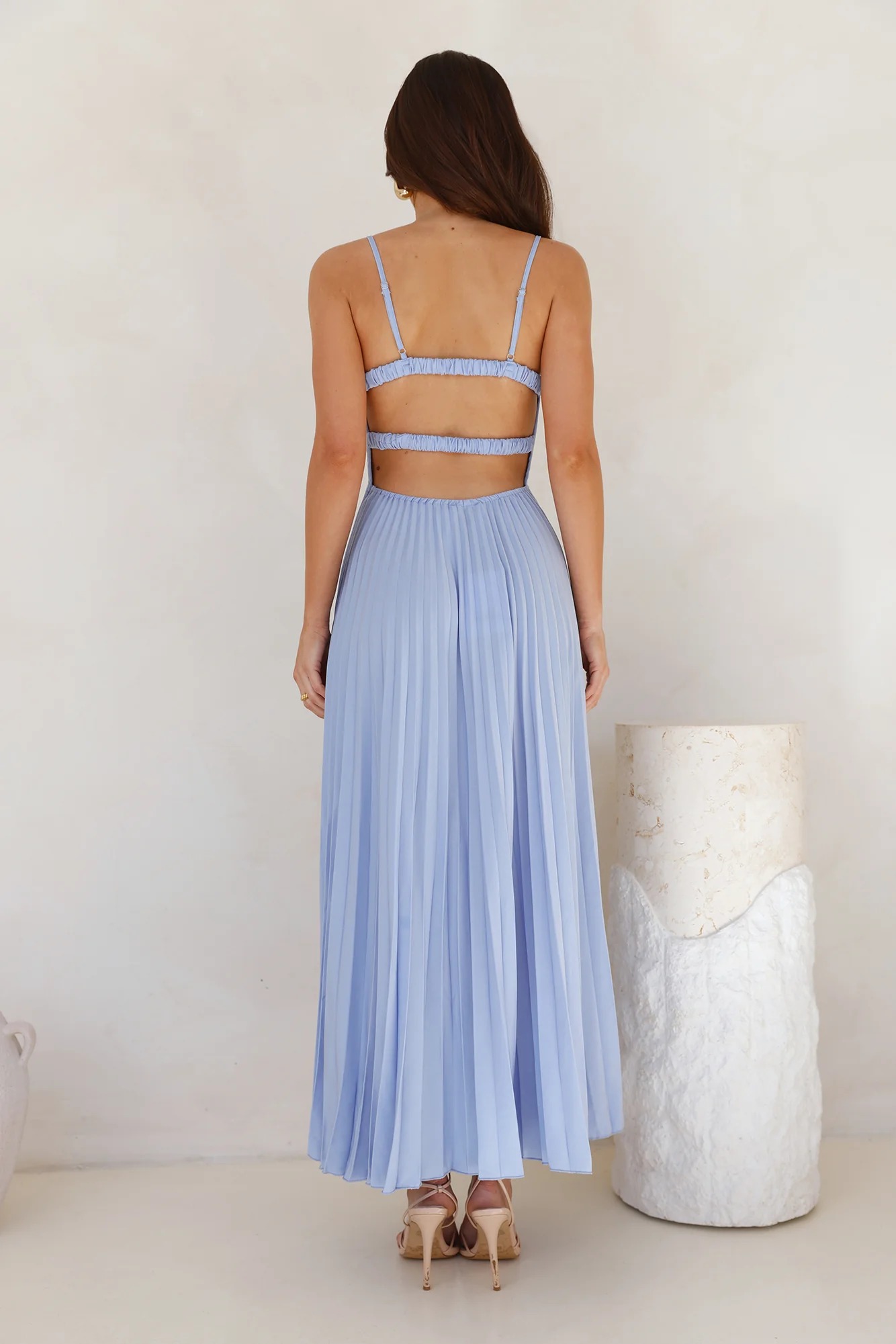 Lovely Soiree Maxi Dress Blue
