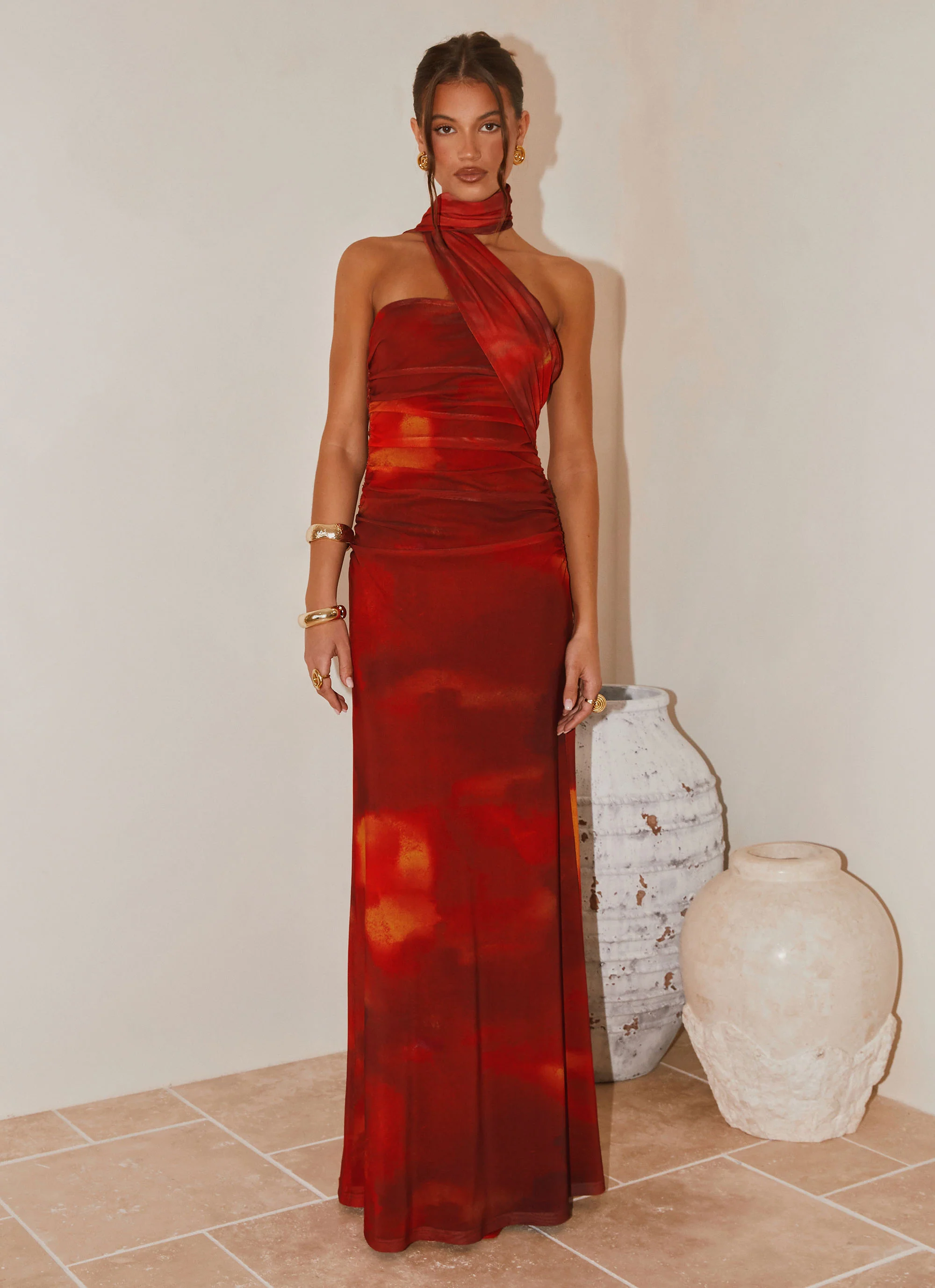 Songbird Maxi Dress - Scarlet Blur