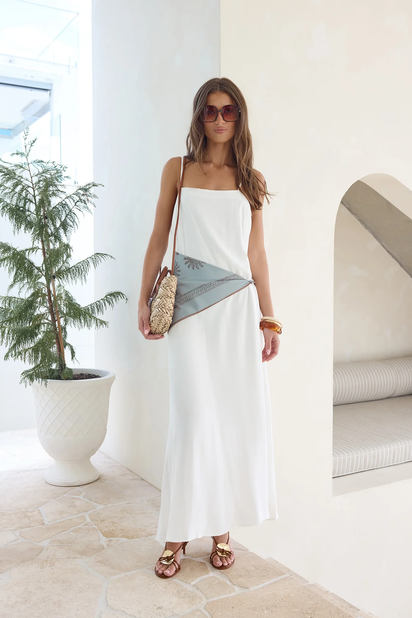 Warmth Of Love Maxi Dress White