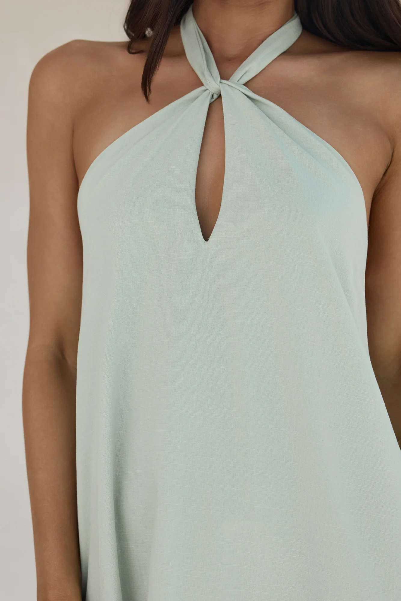 Coconut Sips Mini Dress Sage