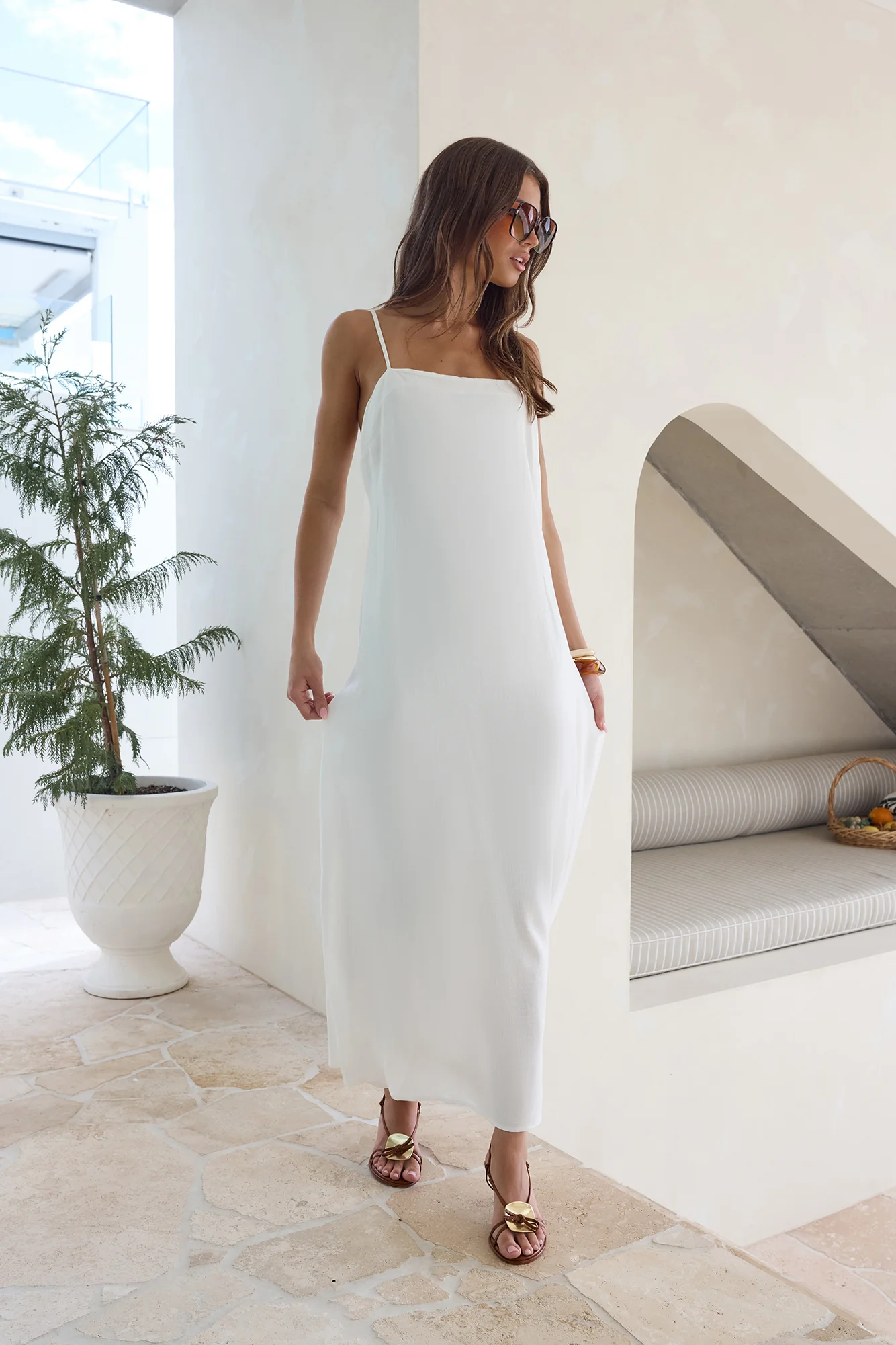 Warmth Of Love Maxi Dress White