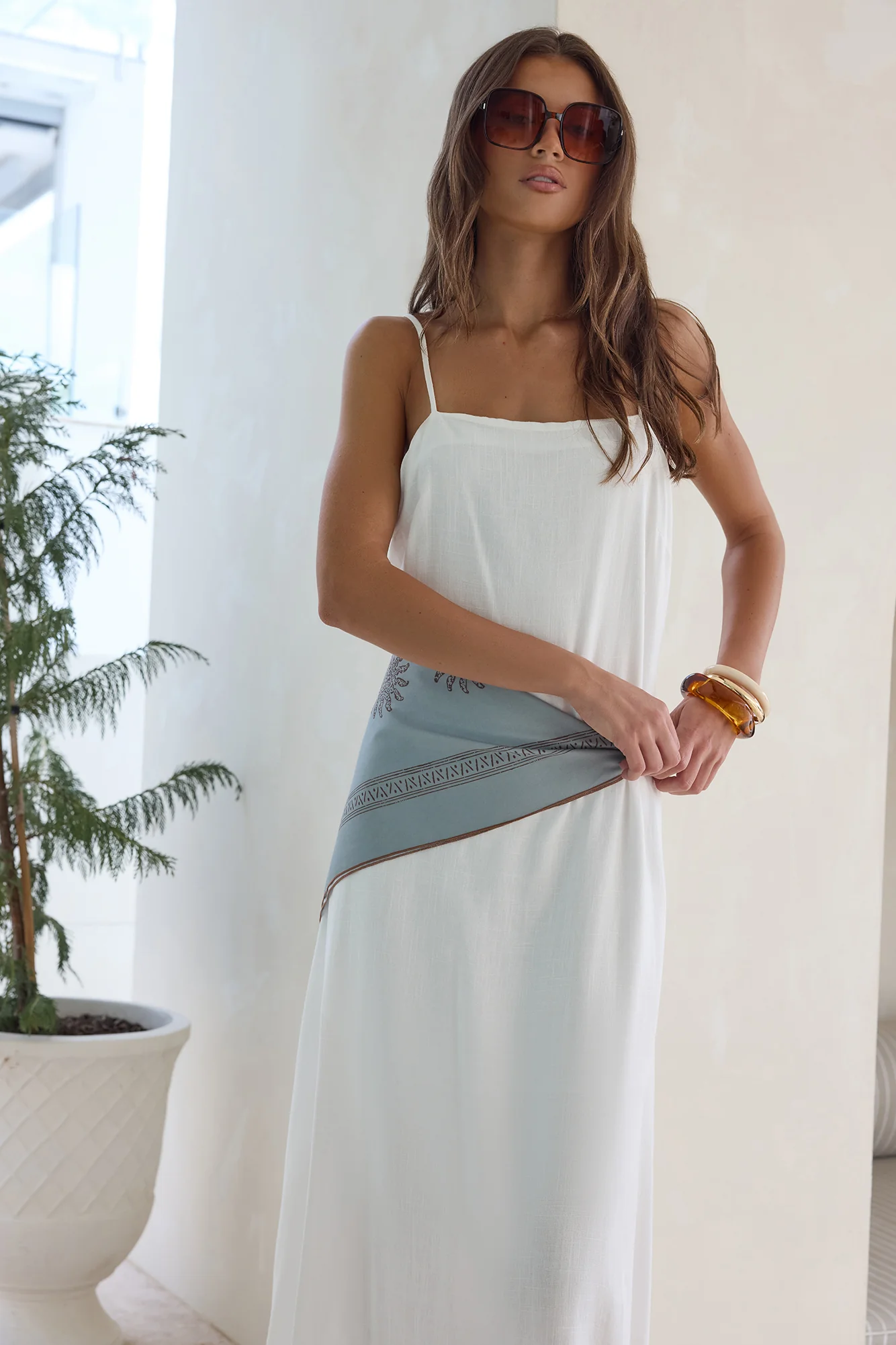 Warmth Of Love Maxi Dress White