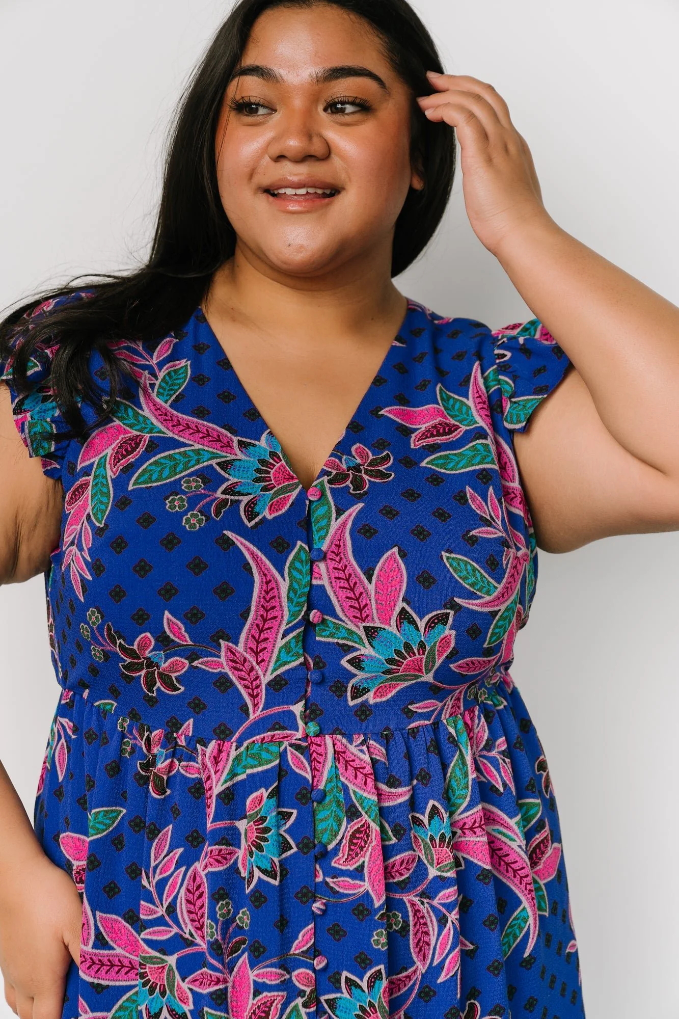 Biscayne Maxi Dress | Indigo Print