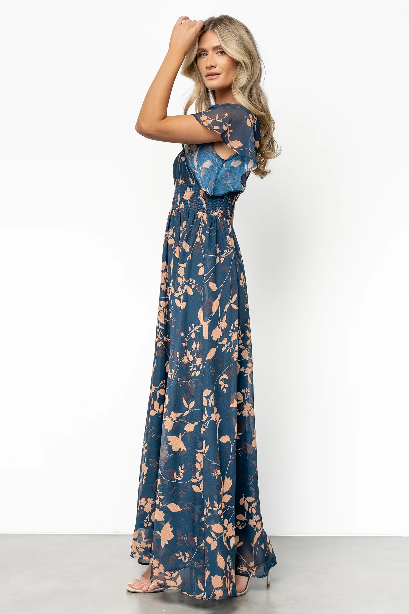 Lynlee Metallic Maxi Dress | Topaz