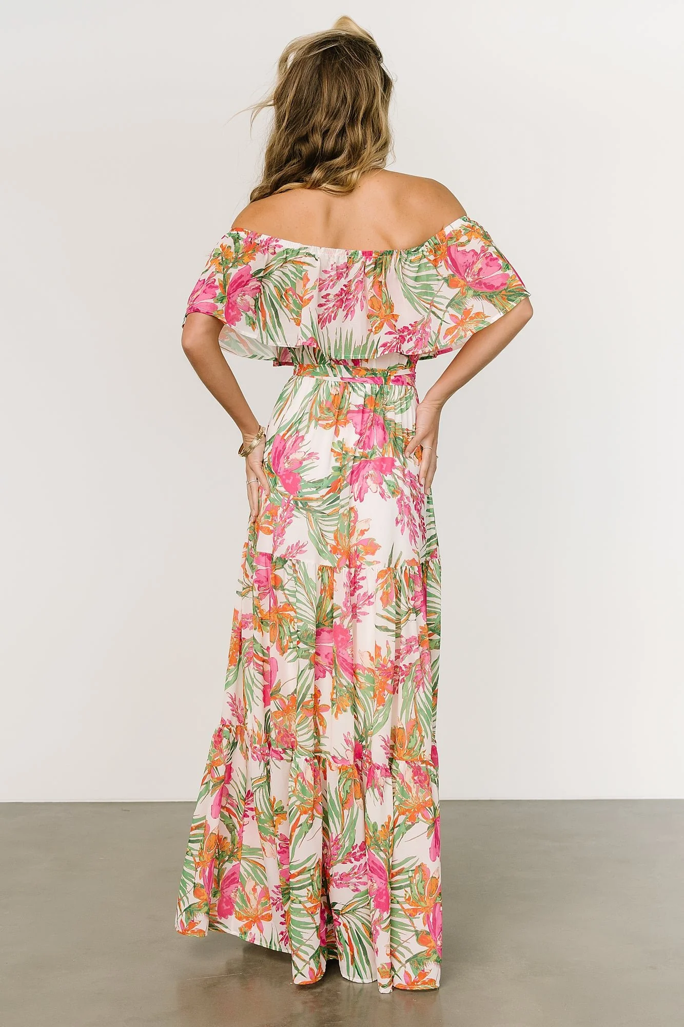 Lahaina Off Shoulder Maxi Dress | Multi