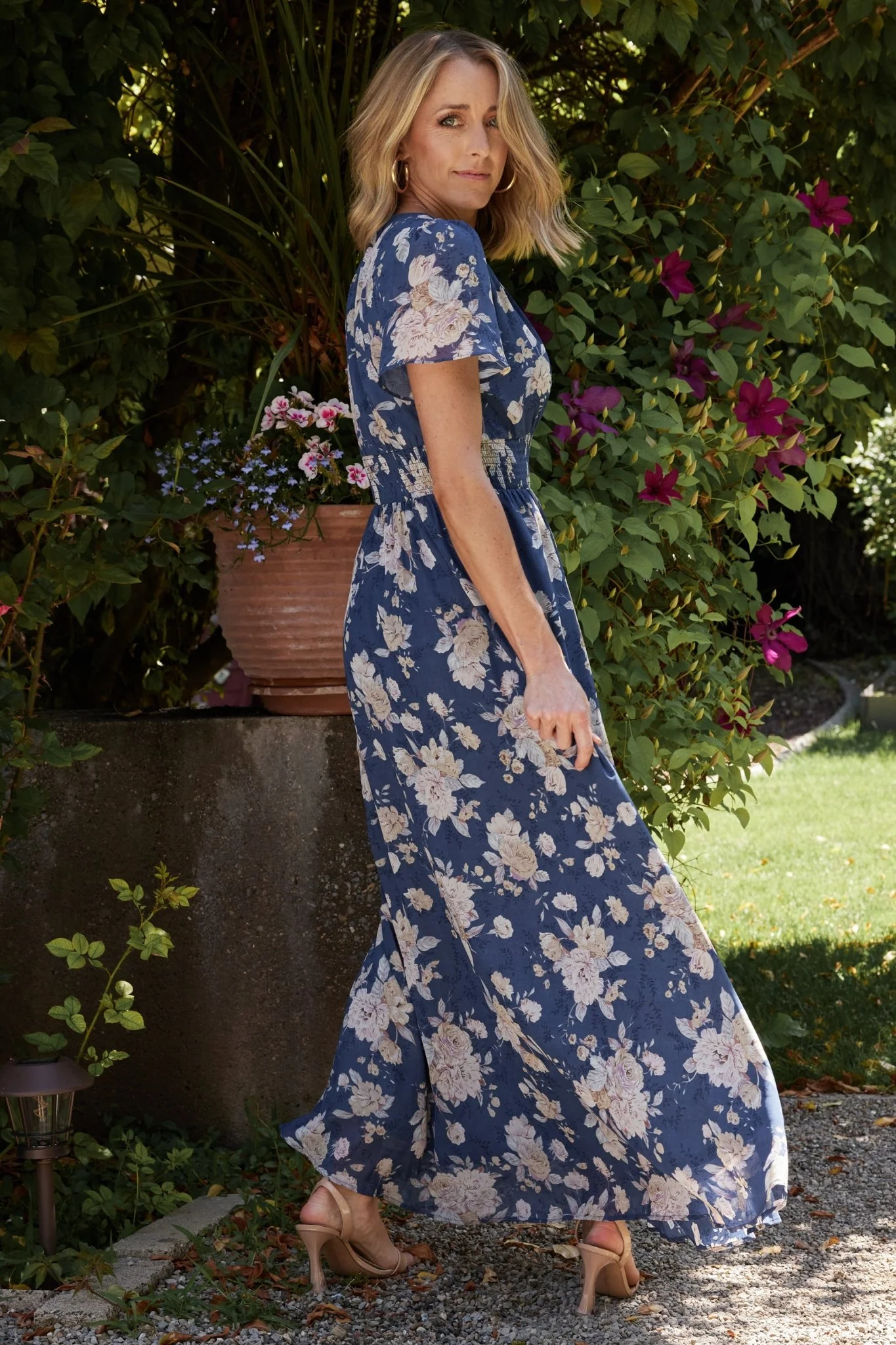 Birdie Maxi Dress | Blue + Blush Floral
