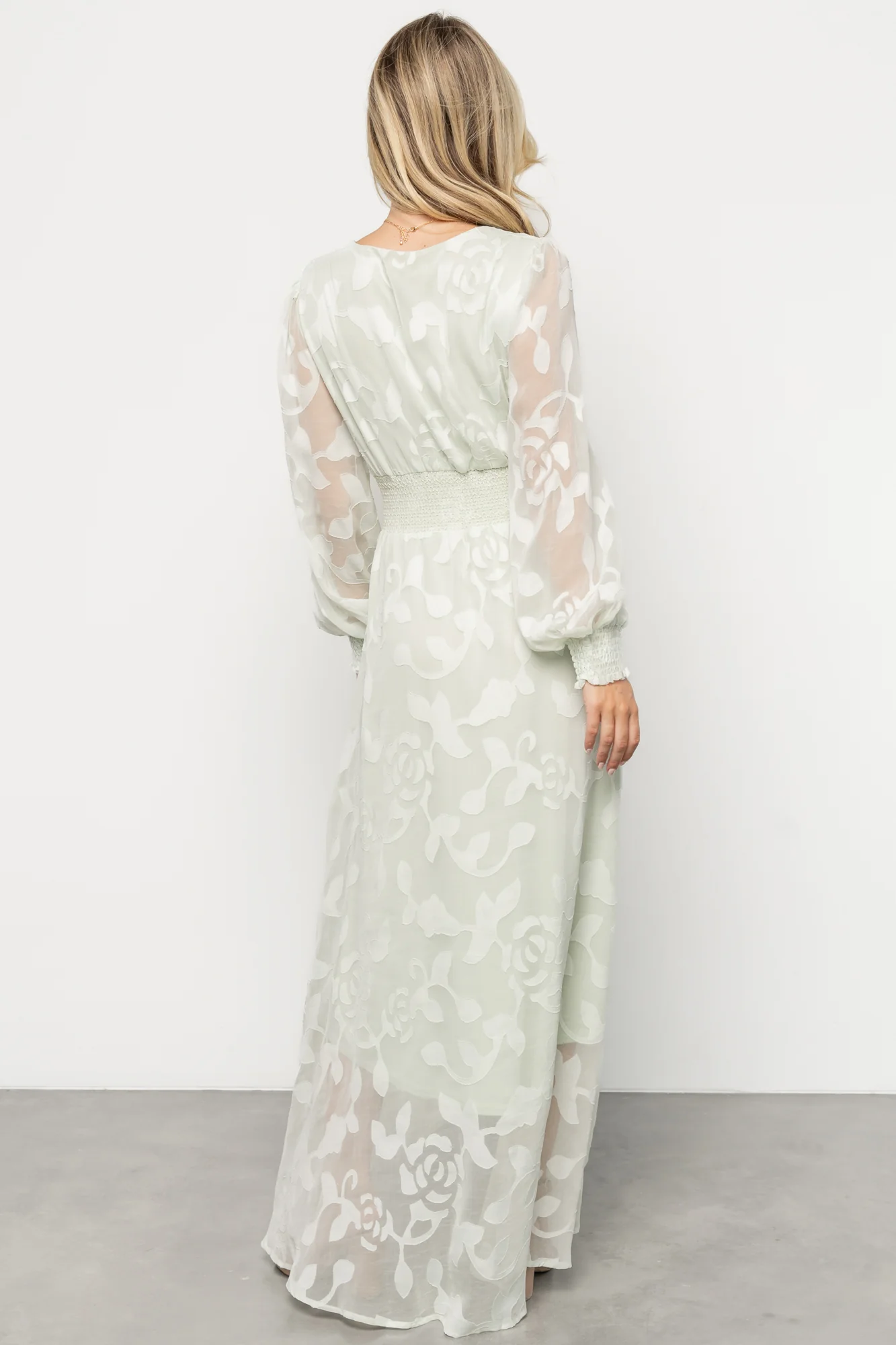 Daniella High Low Maxi Dress | Light Sage