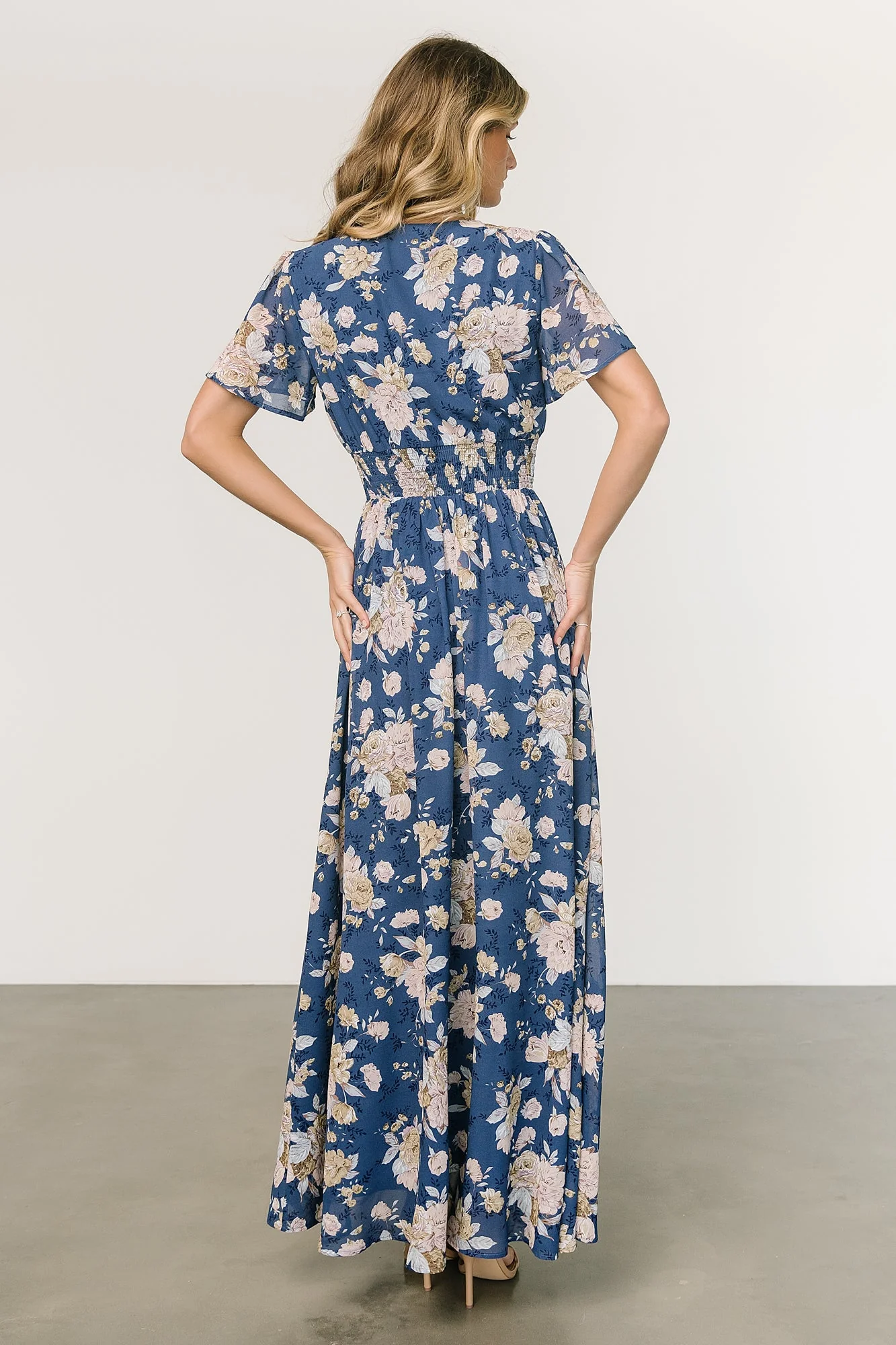 Birdie Maxi Dress | Blue + Blush Floral