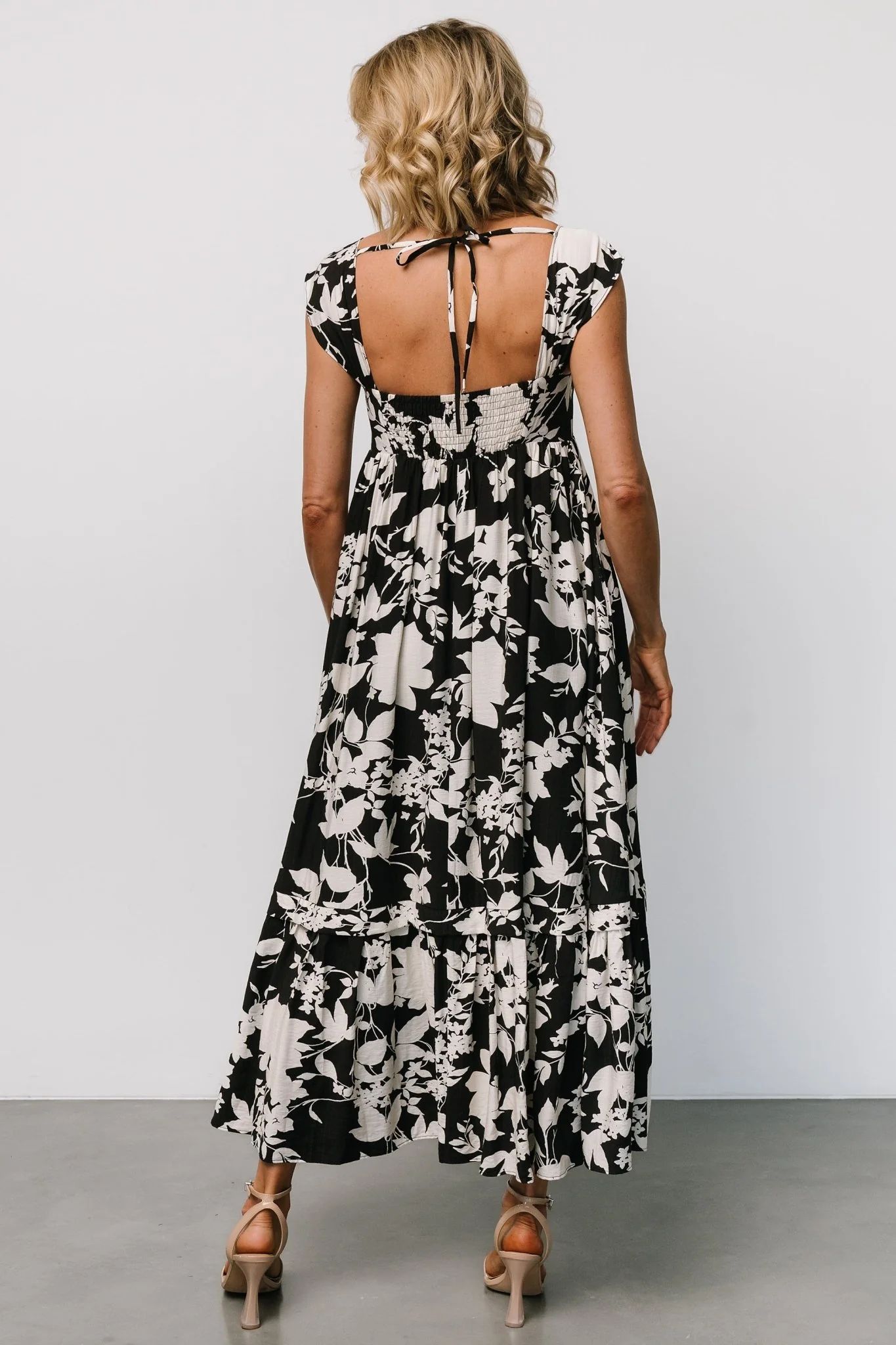 Aita Maxi Dress | Black + Ivory Floral