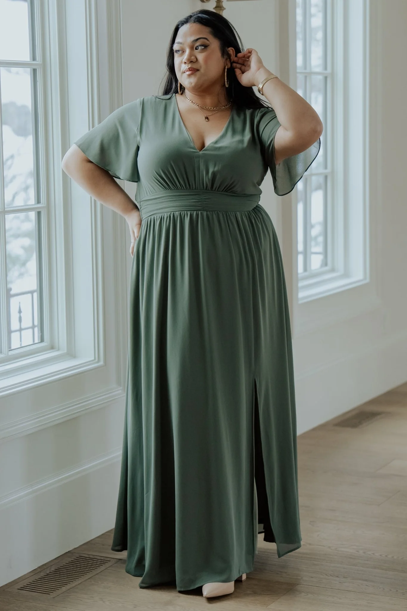 Ramona Maxi Dress | Dark Sage