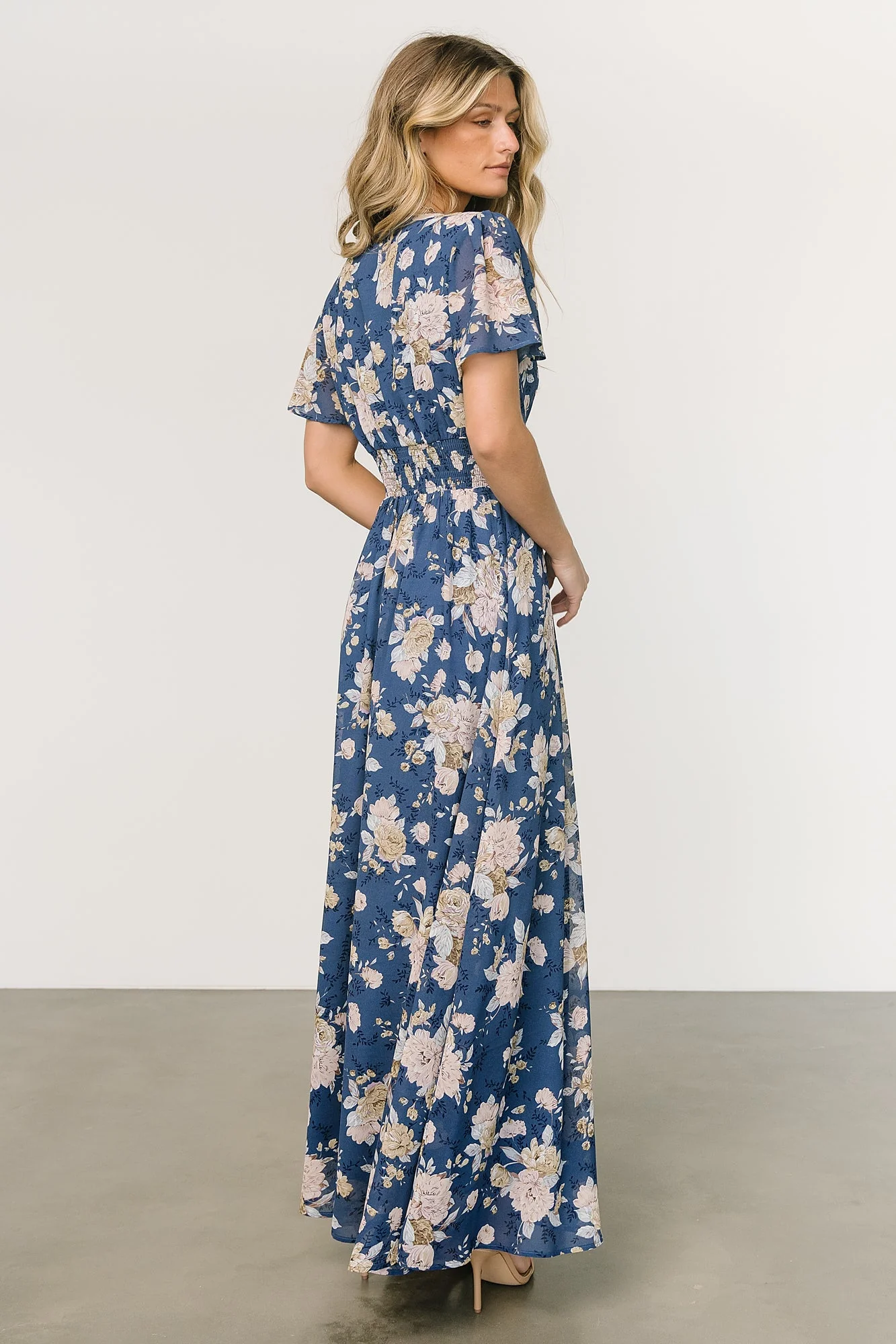 Birdie Maxi Dress | Blue + Blush Floral