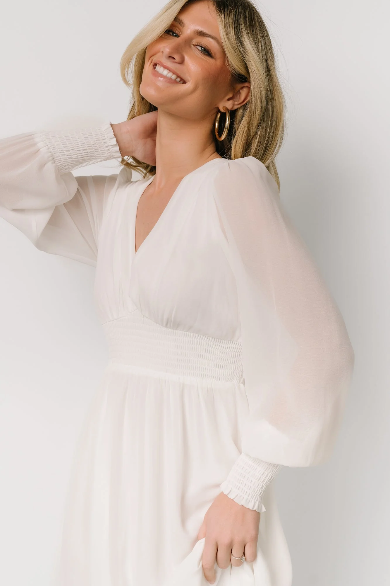 Olivia Maxi Dress | White