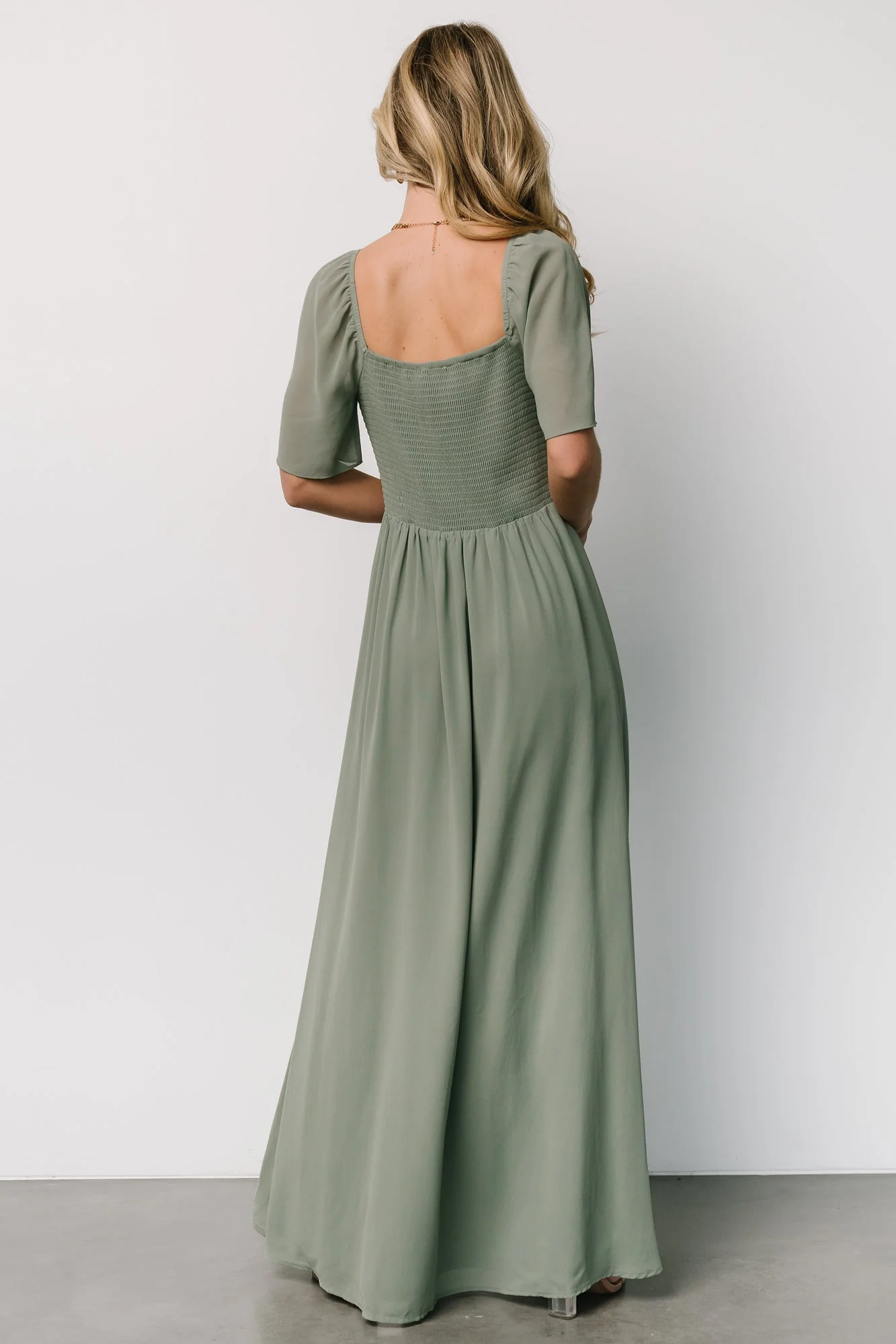 Sierra Sweetheart Maxi Dress | Eucalyptus